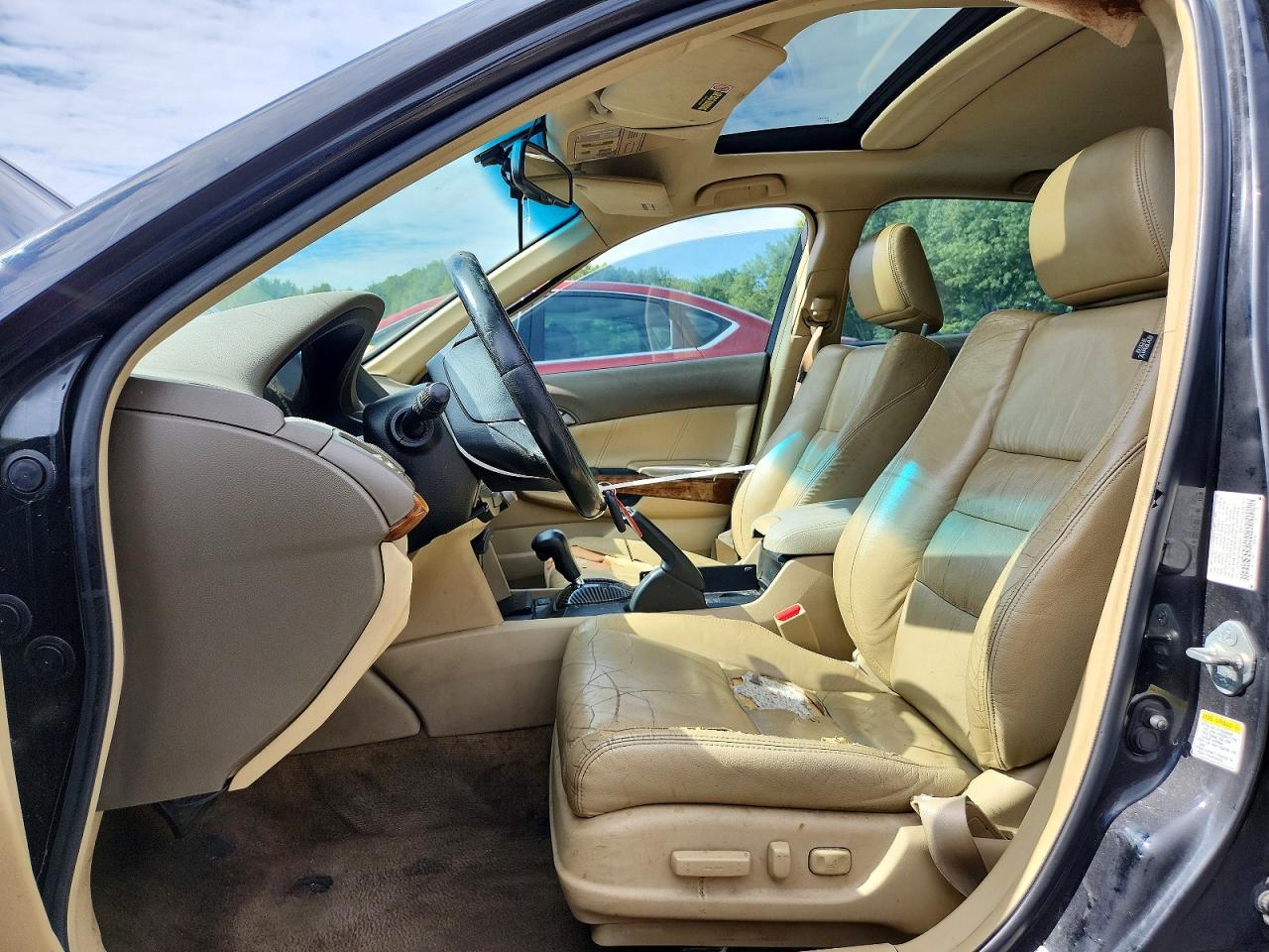 2009 Honda Accord Exl Black vin: 1HGCP36809A028624