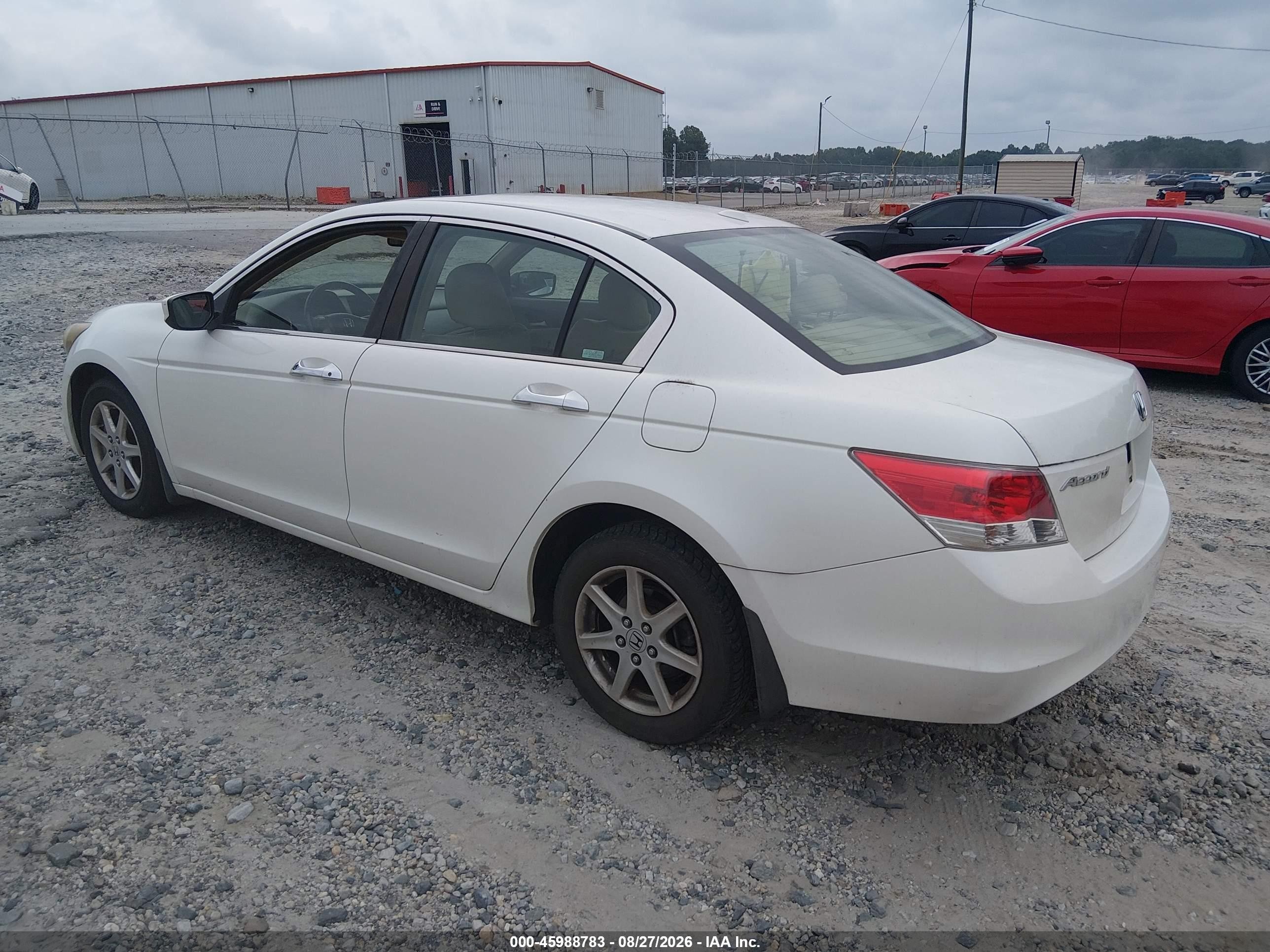 2009 Honda Accord 3.5 Ex-l White vin: 1HGCP36809A038201