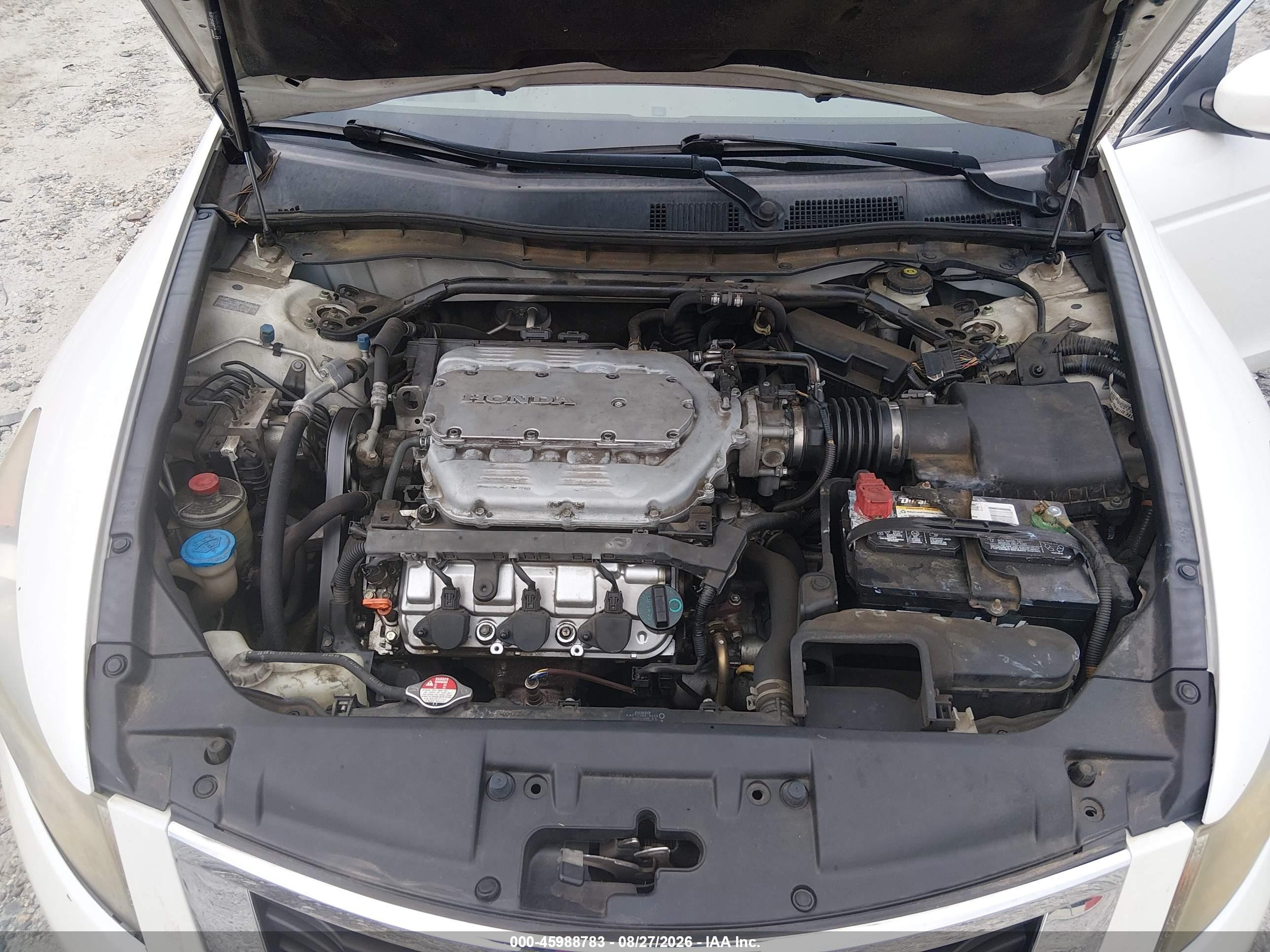 2009 Honda Accord 3.5 Ex-l White vin: 1HGCP36809A038201