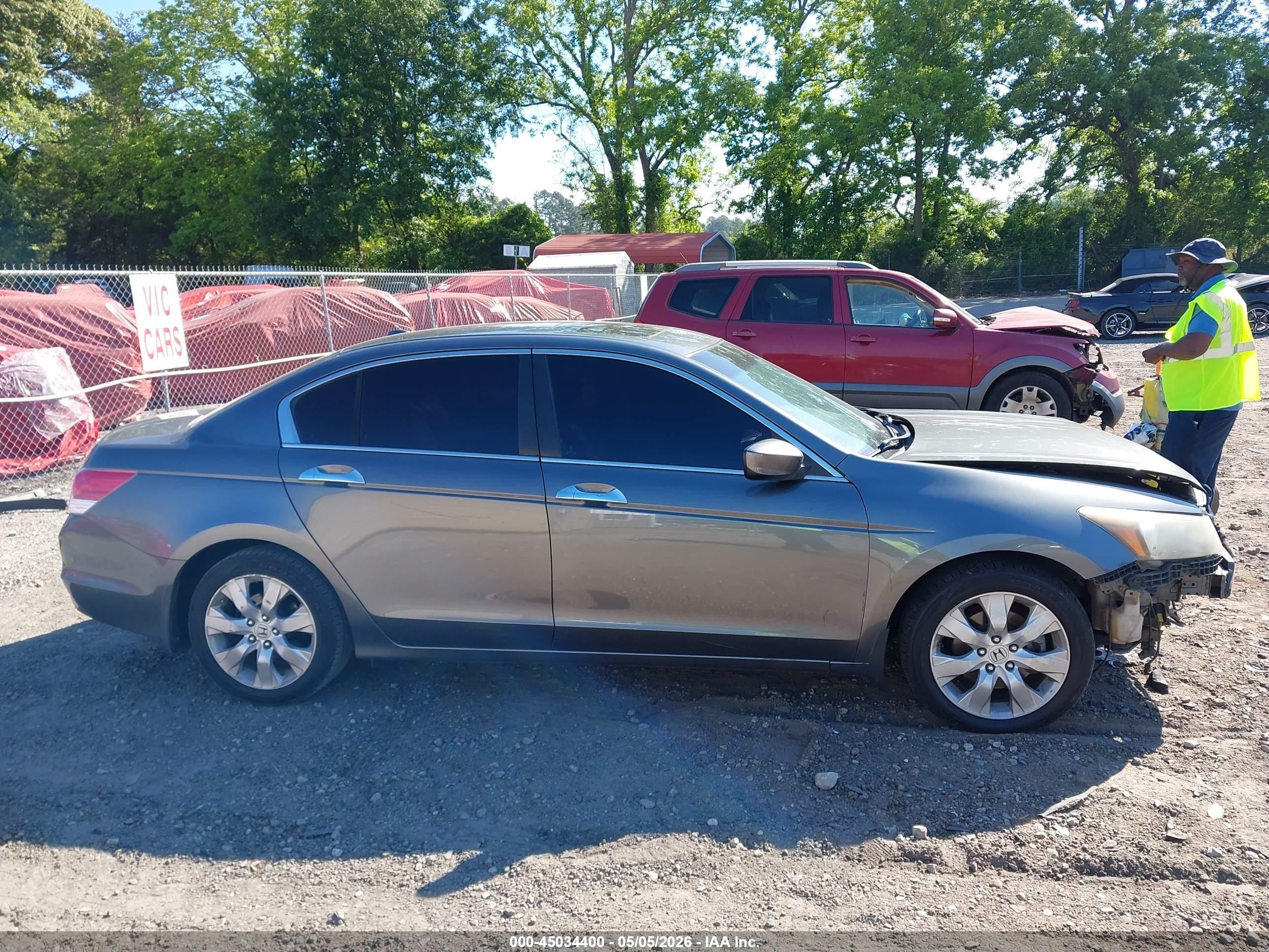 2009 Honda Accord 3.5 Ex-l Gray vin: 1HGCP36809A039400