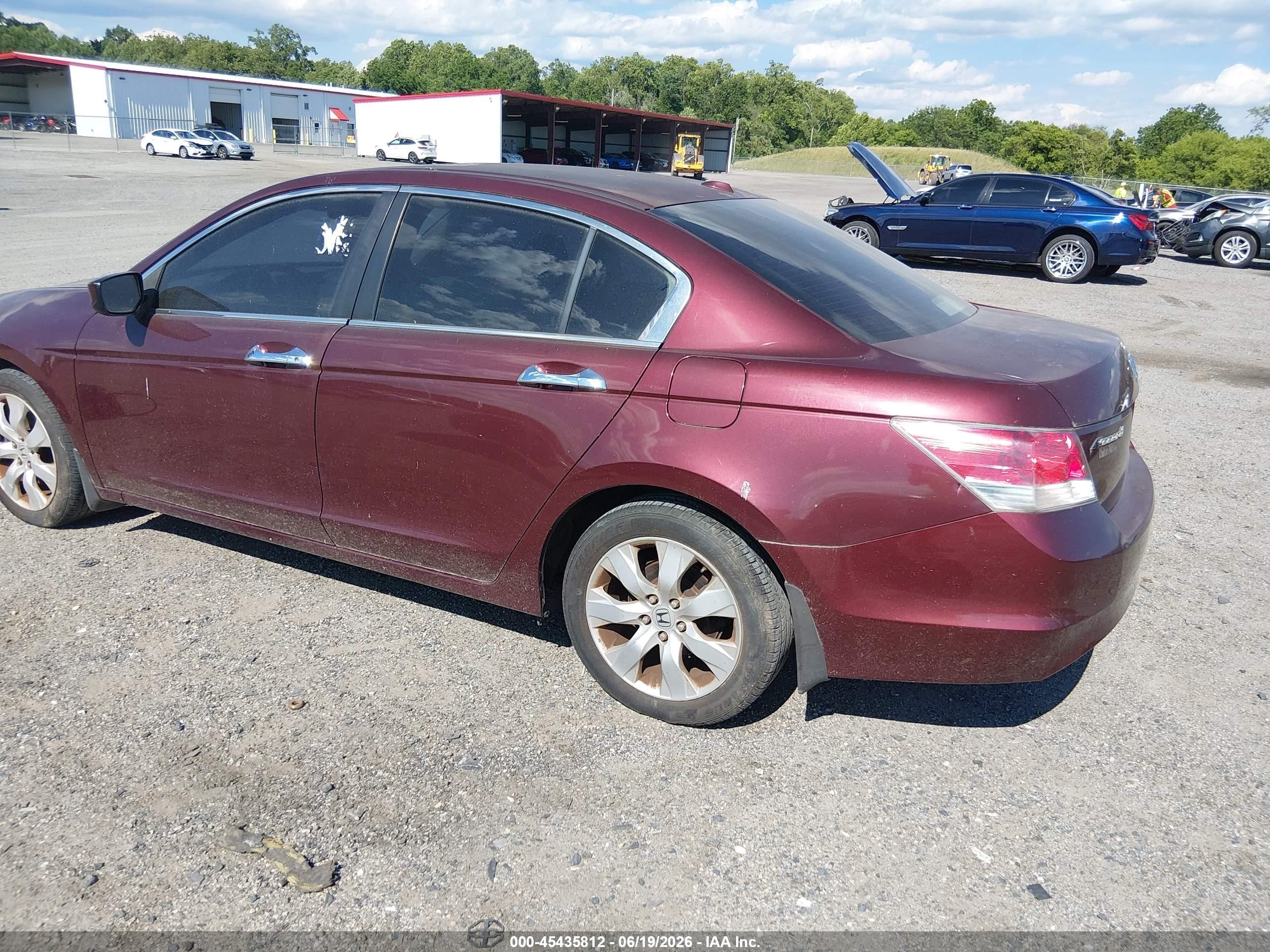 2009 Honda Accord 3.5 Ex-l Burgundy vin: 1HGCP36809A041468