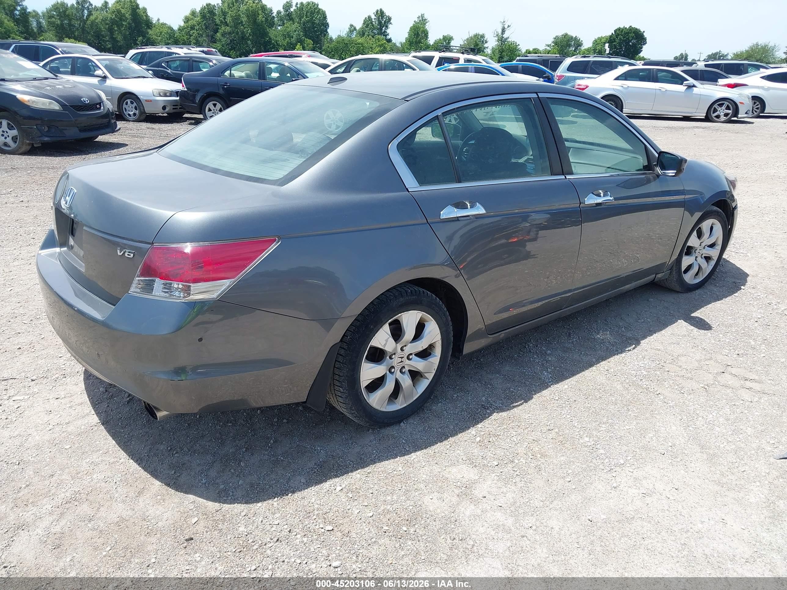 2008 Honda Accord 3.5 Ex-l Серый vin: 1HGCP36818A017727