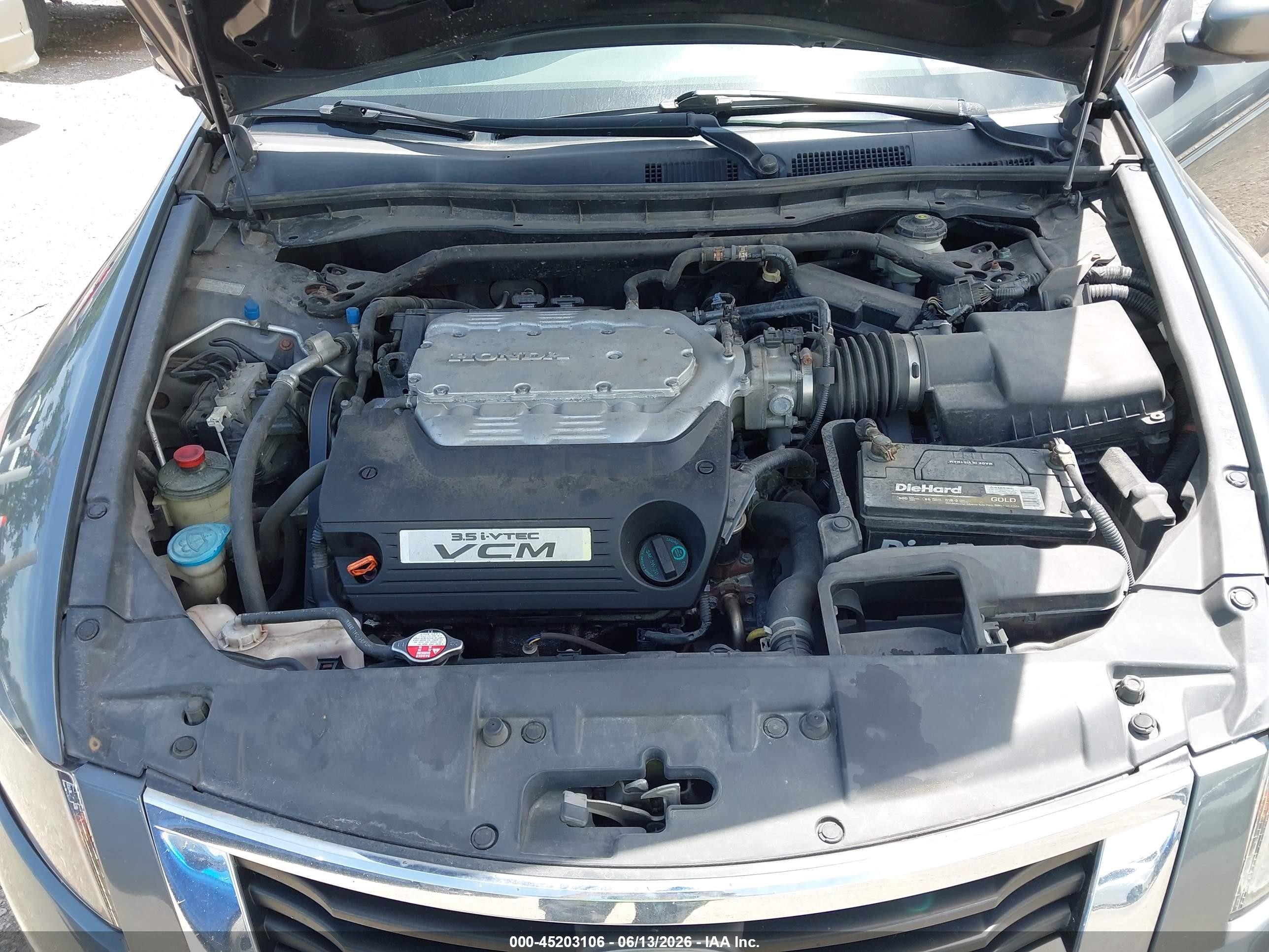 2008 Honda Accord 3.5 Ex-l Серый vin: 1HGCP36818A017727