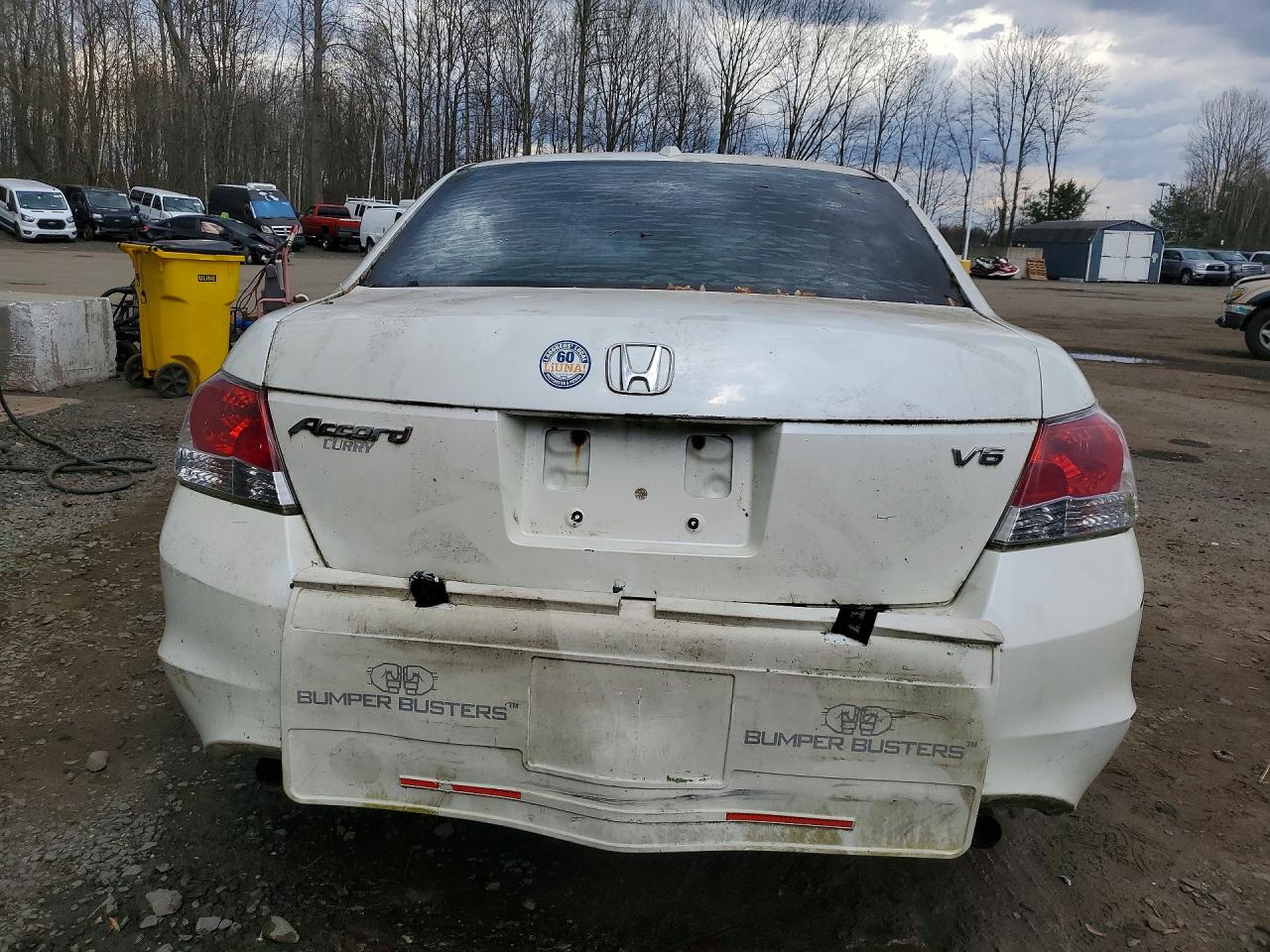 2008 Honda Accord White vin: 1HGCP36818A031465