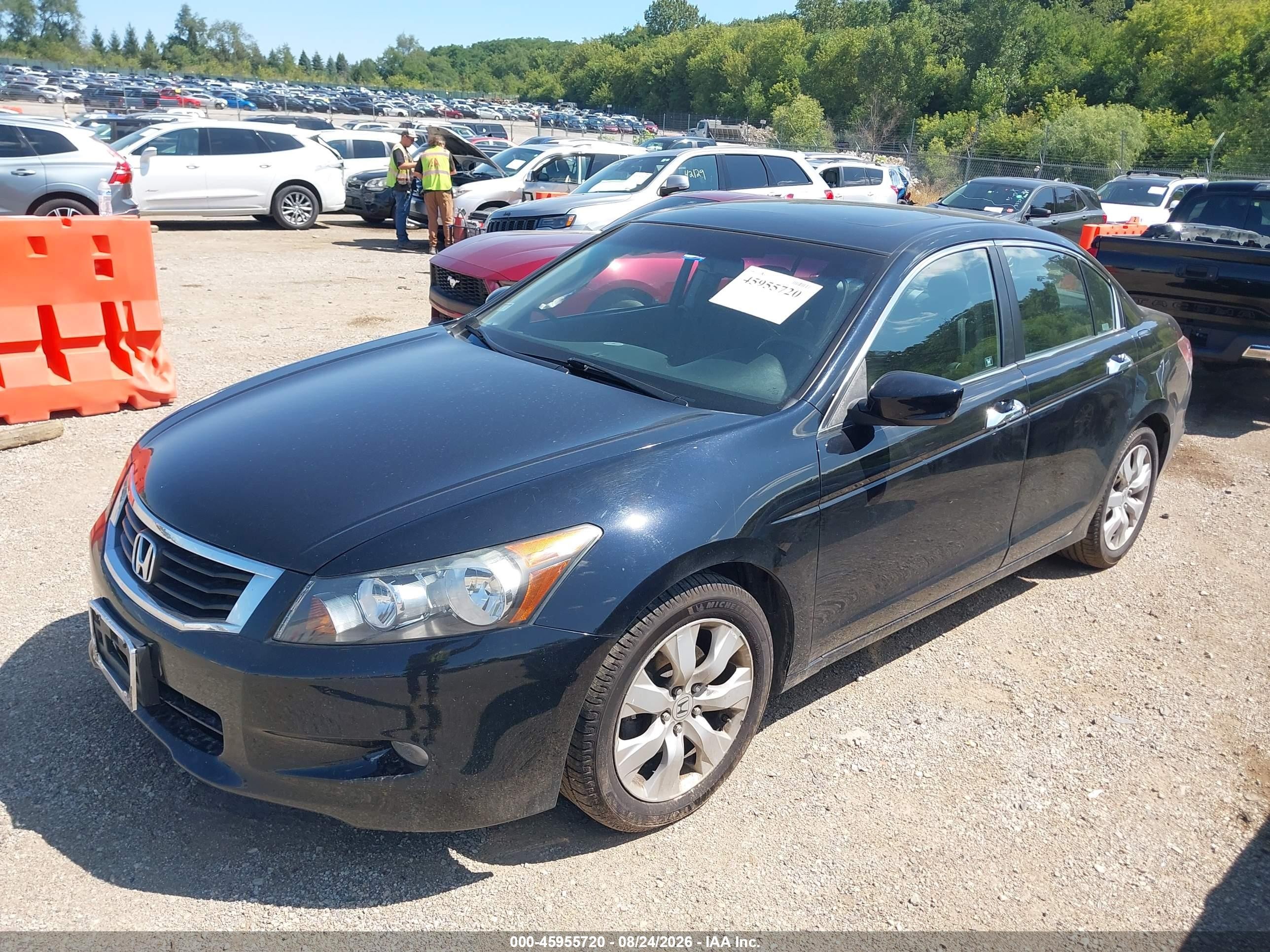 2008 Honda Accord 3.5 Ex-l Black vin: 1HGCP36818A034883