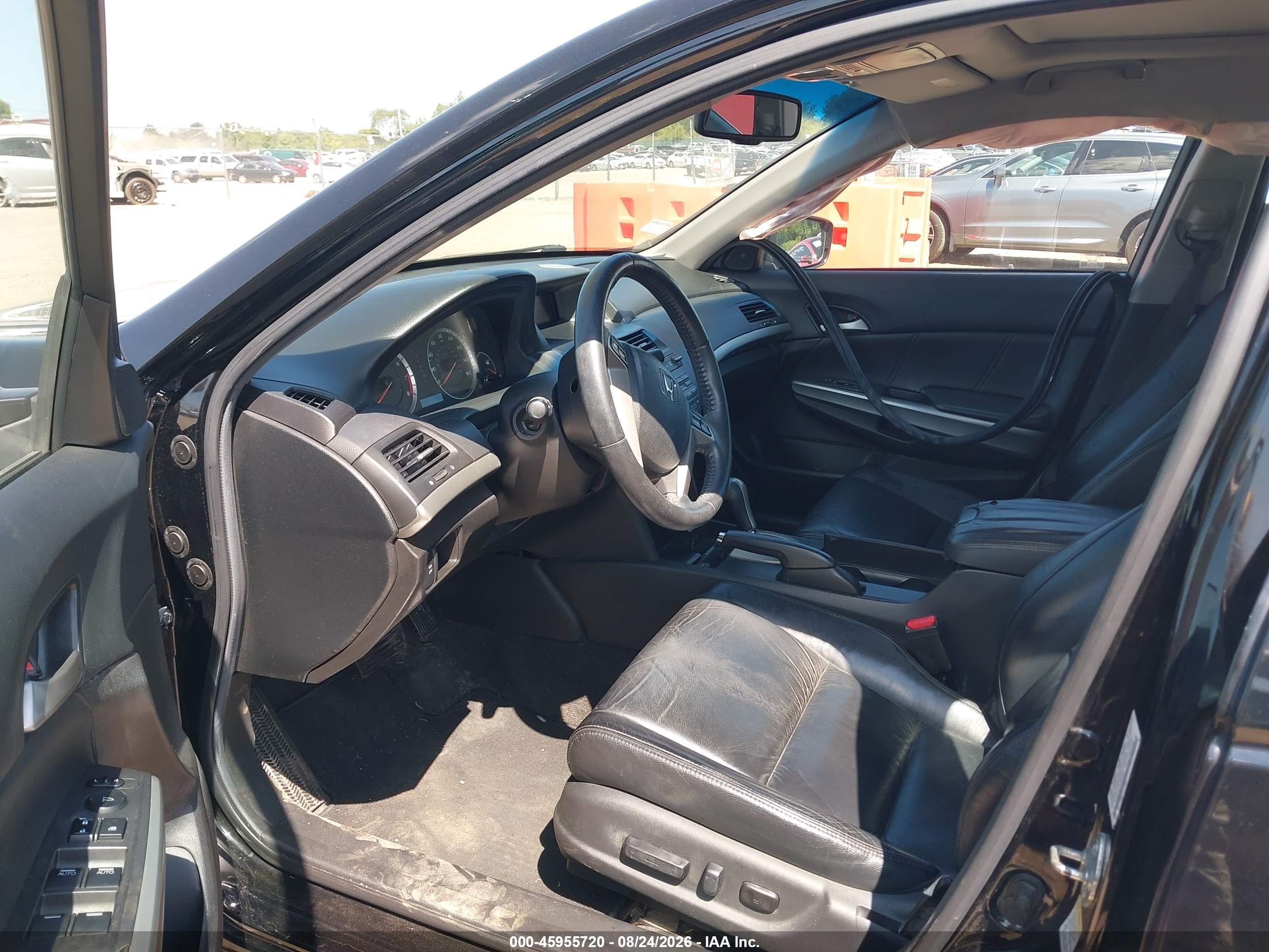 2008 Honda Accord 3.5 Ex-l Black vin: 1HGCP36818A034883