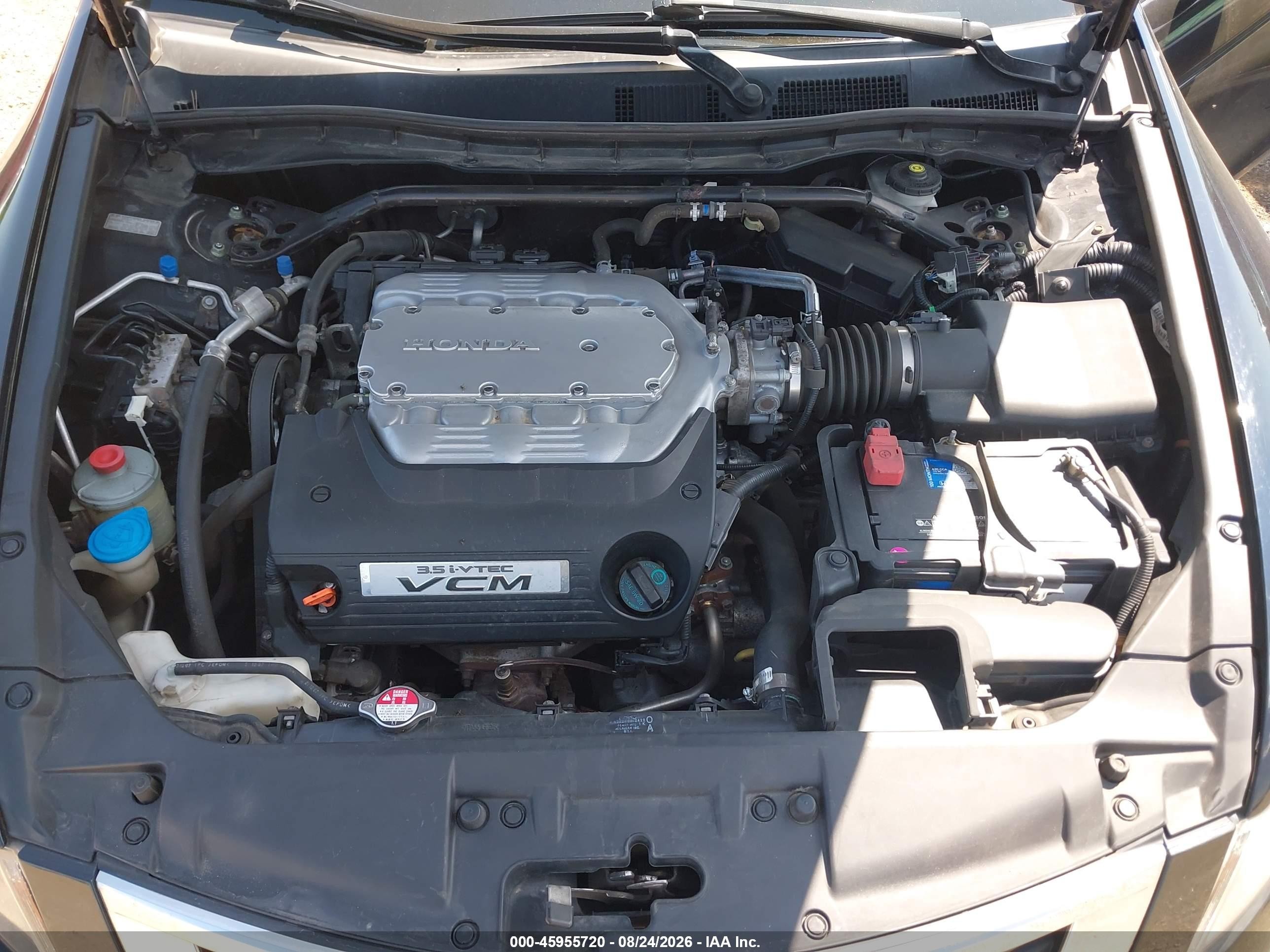 2008 Honda Accord 3.5 Ex-l Black vin: 1HGCP36818A034883