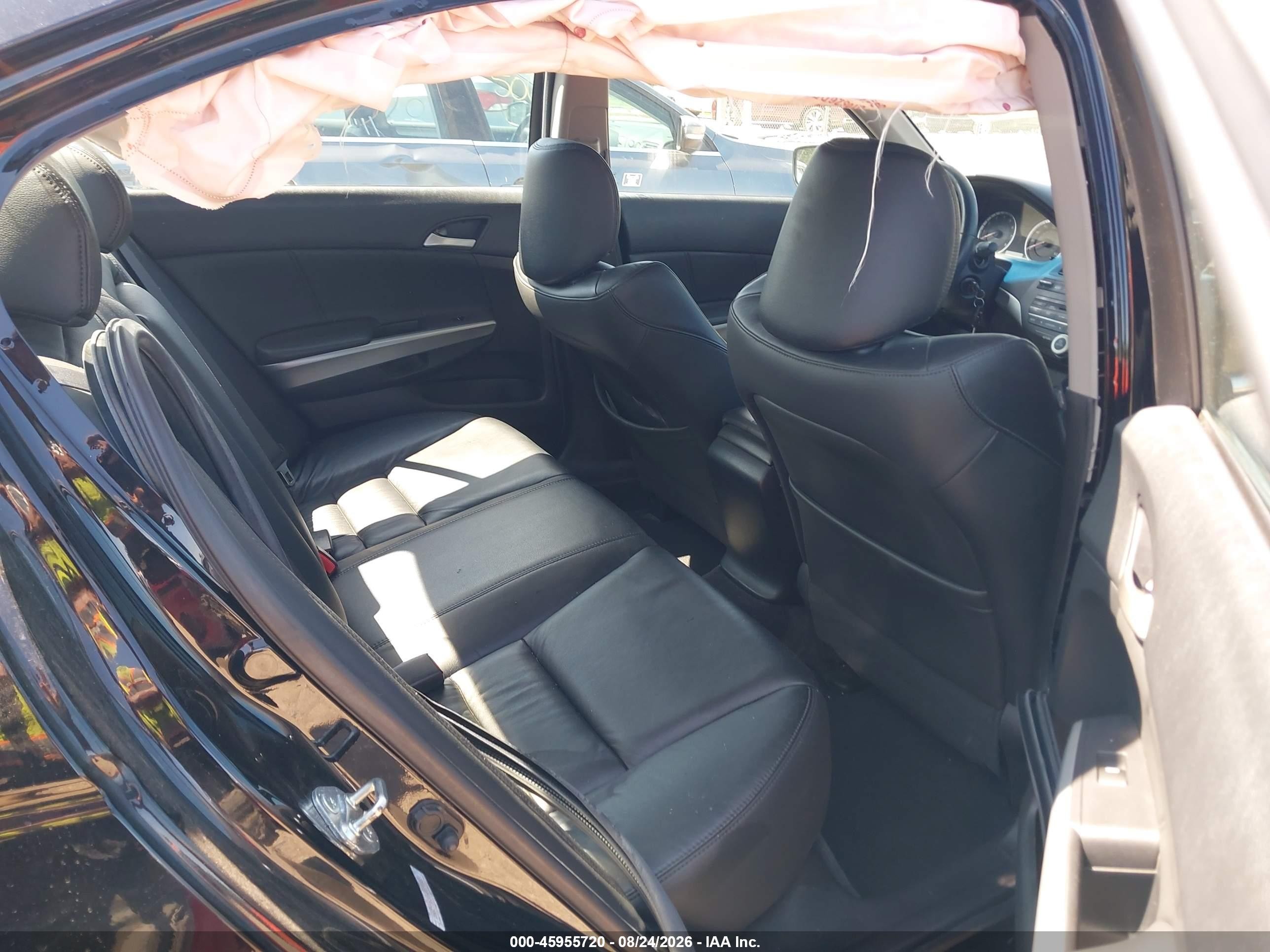 2008 Honda Accord 3.5 Ex-l Black vin: 1HGCP36818A034883