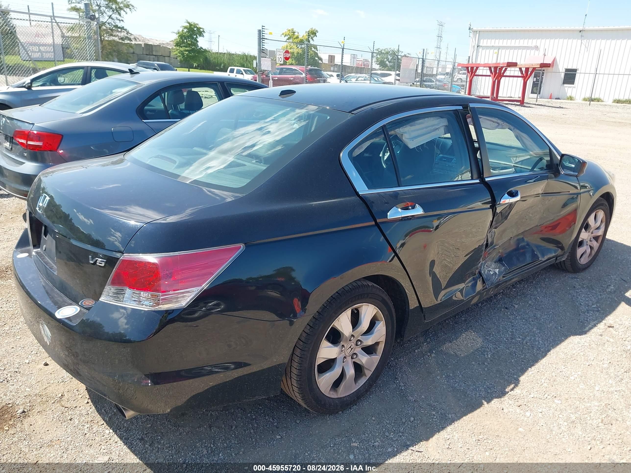 2008 Honda Accord 3.5 Ex-l Black vin: 1HGCP36818A034883