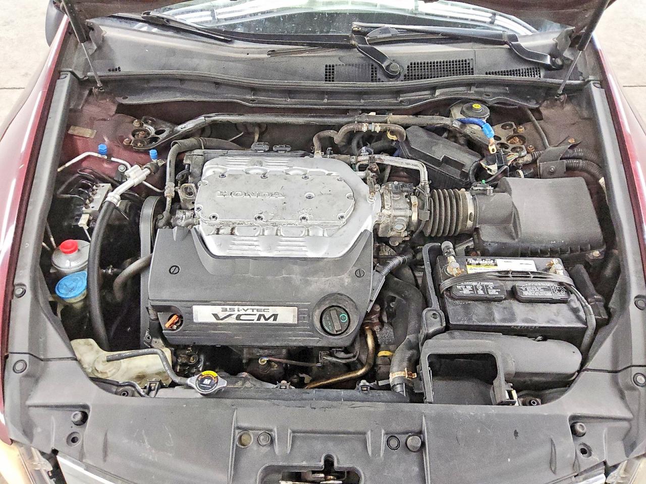 2008 Honda Accord Exl Burgundy vin: 1HGCP36818A036276