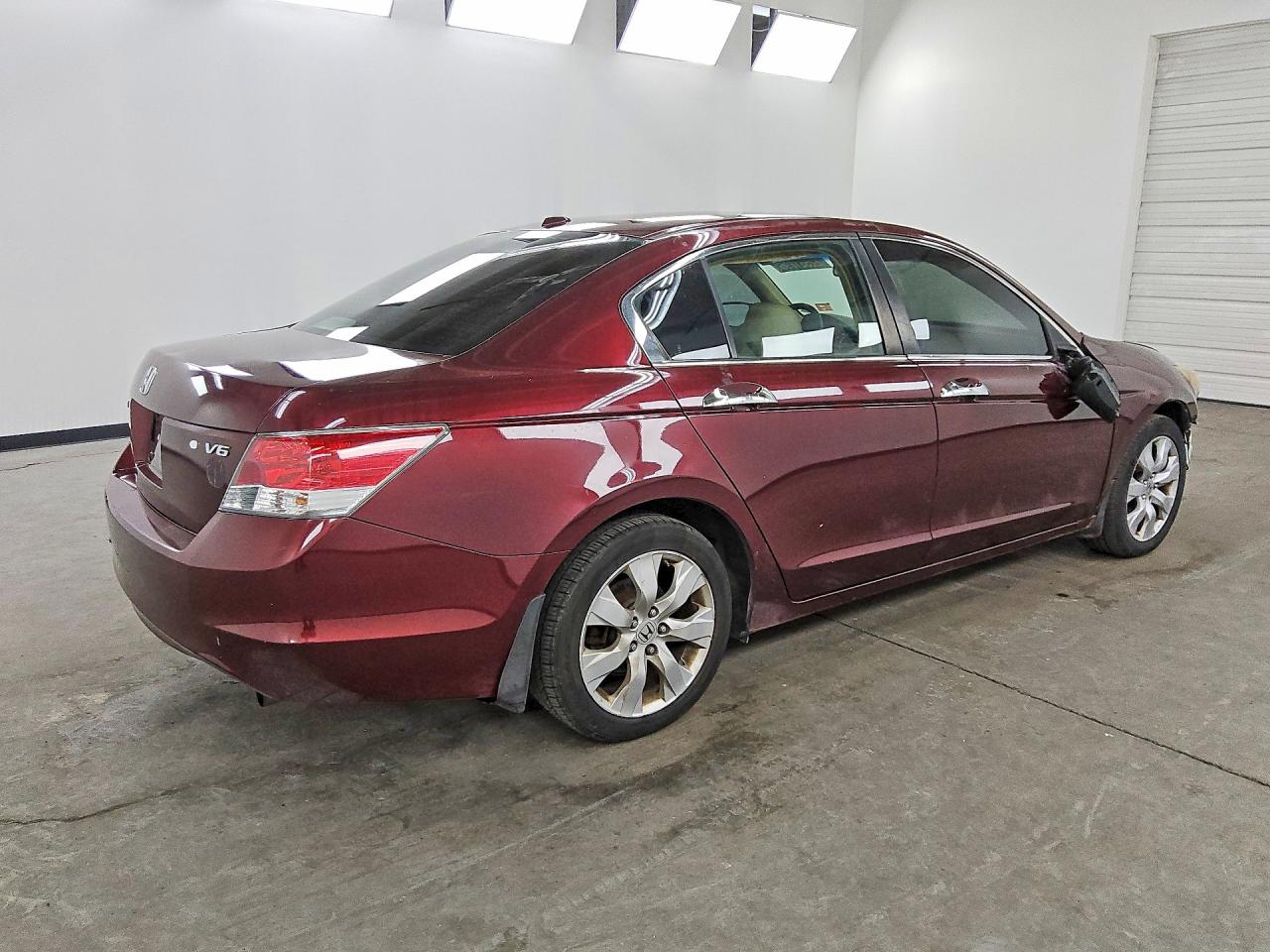 2008 Honda Accord Exl Burgundy vin: 1HGCP36818A036276