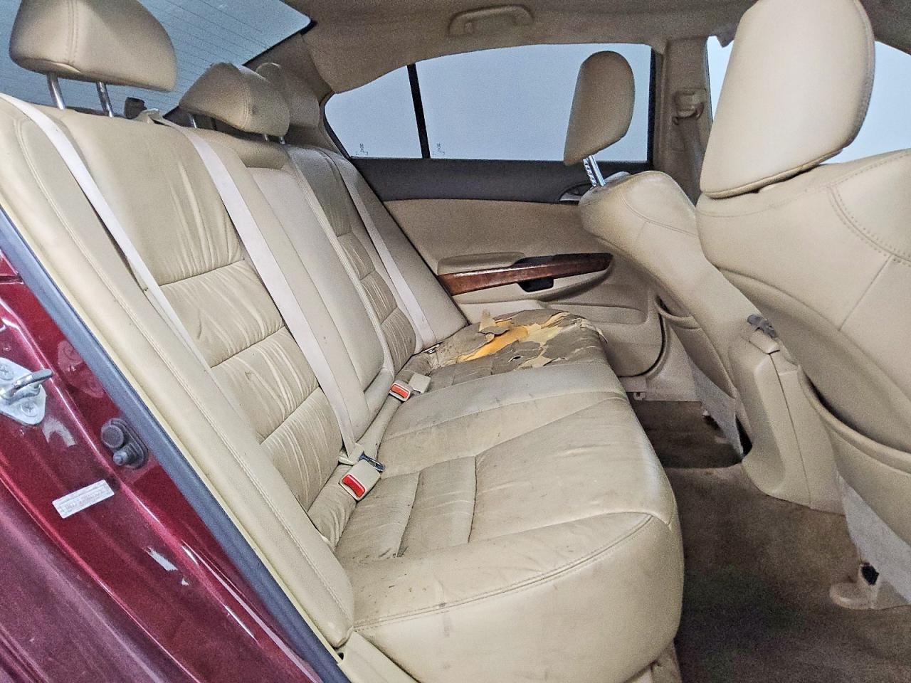 2008 Honda Accord Exl Burgundy vin: 1HGCP36818A036276