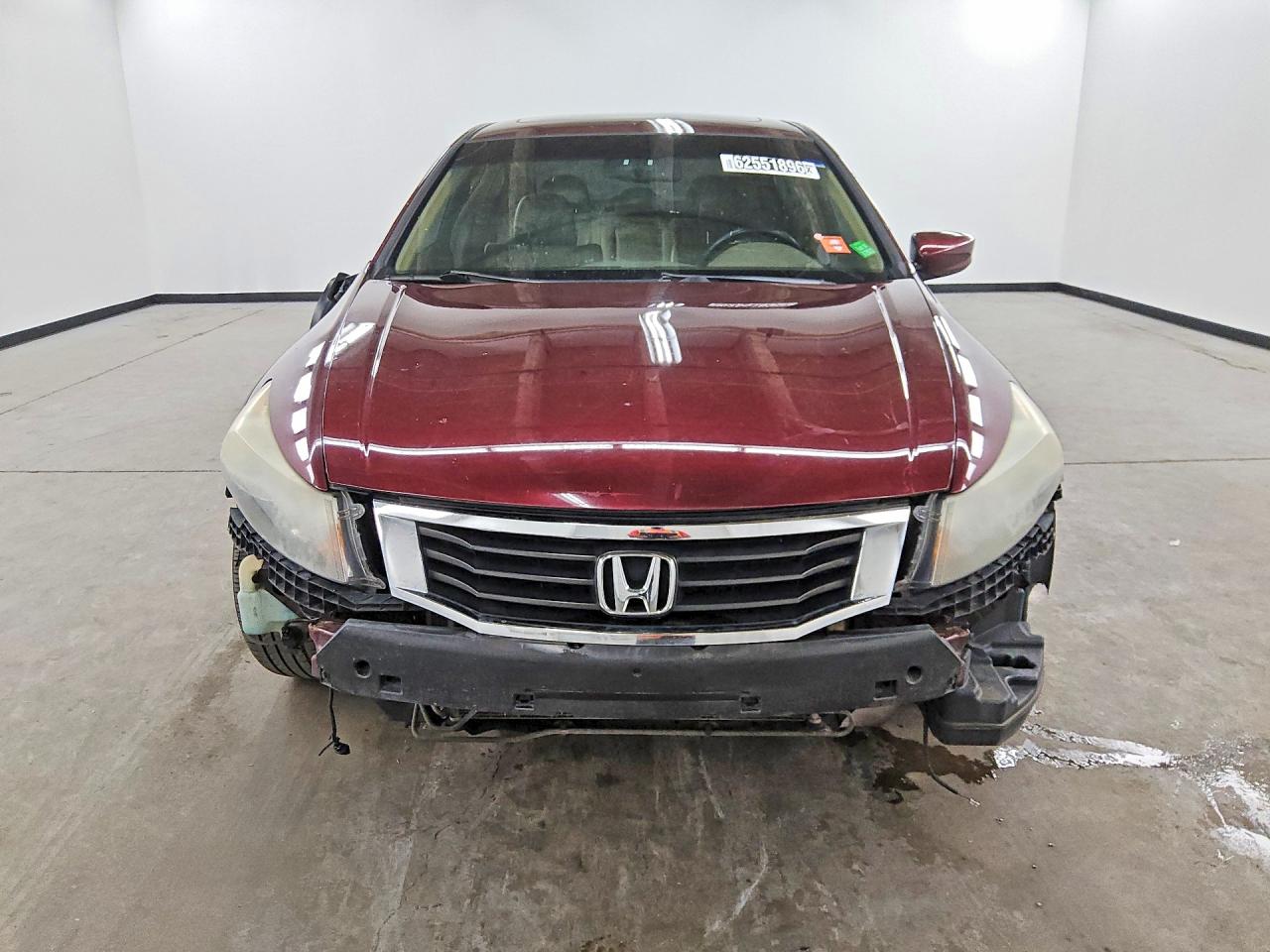 2008 Honda Accord Exl Burgundy vin: 1HGCP36818A036276
