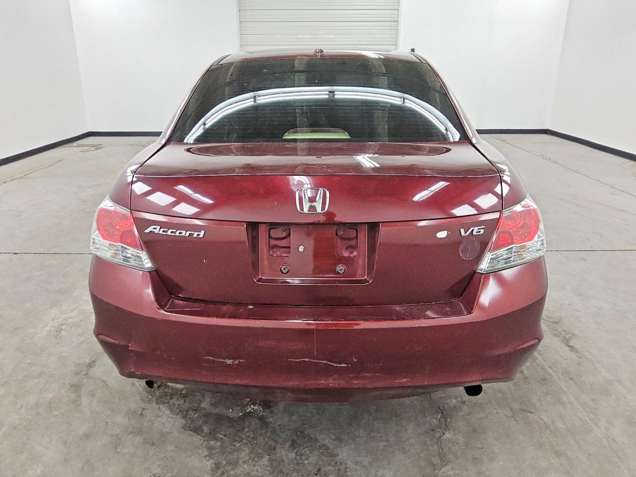 2008 Honda Accord Exl Burgundy vin: 1HGCP36818A036276