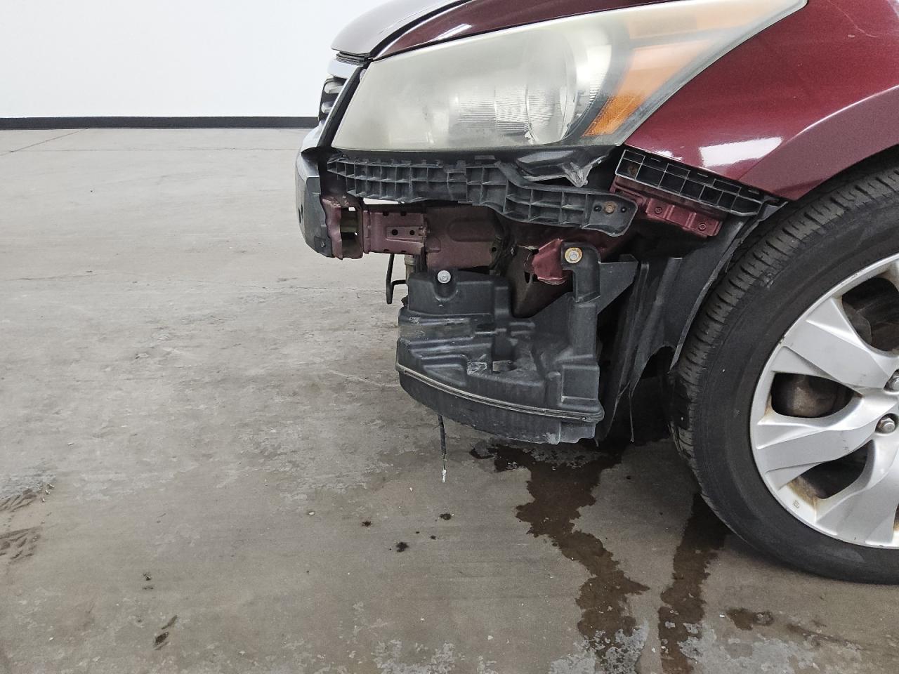 2008 Honda Accord Exl Burgundy vin: 1HGCP36818A036276 Damage: Left Head Lamp, Faded, Repair Required