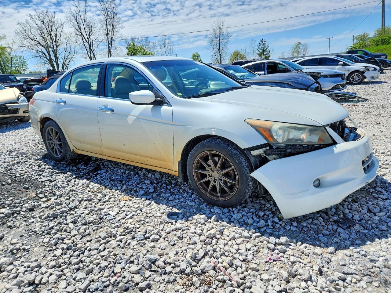 2008 Honda Accord Exl White vin: 1HGCP36818A047553