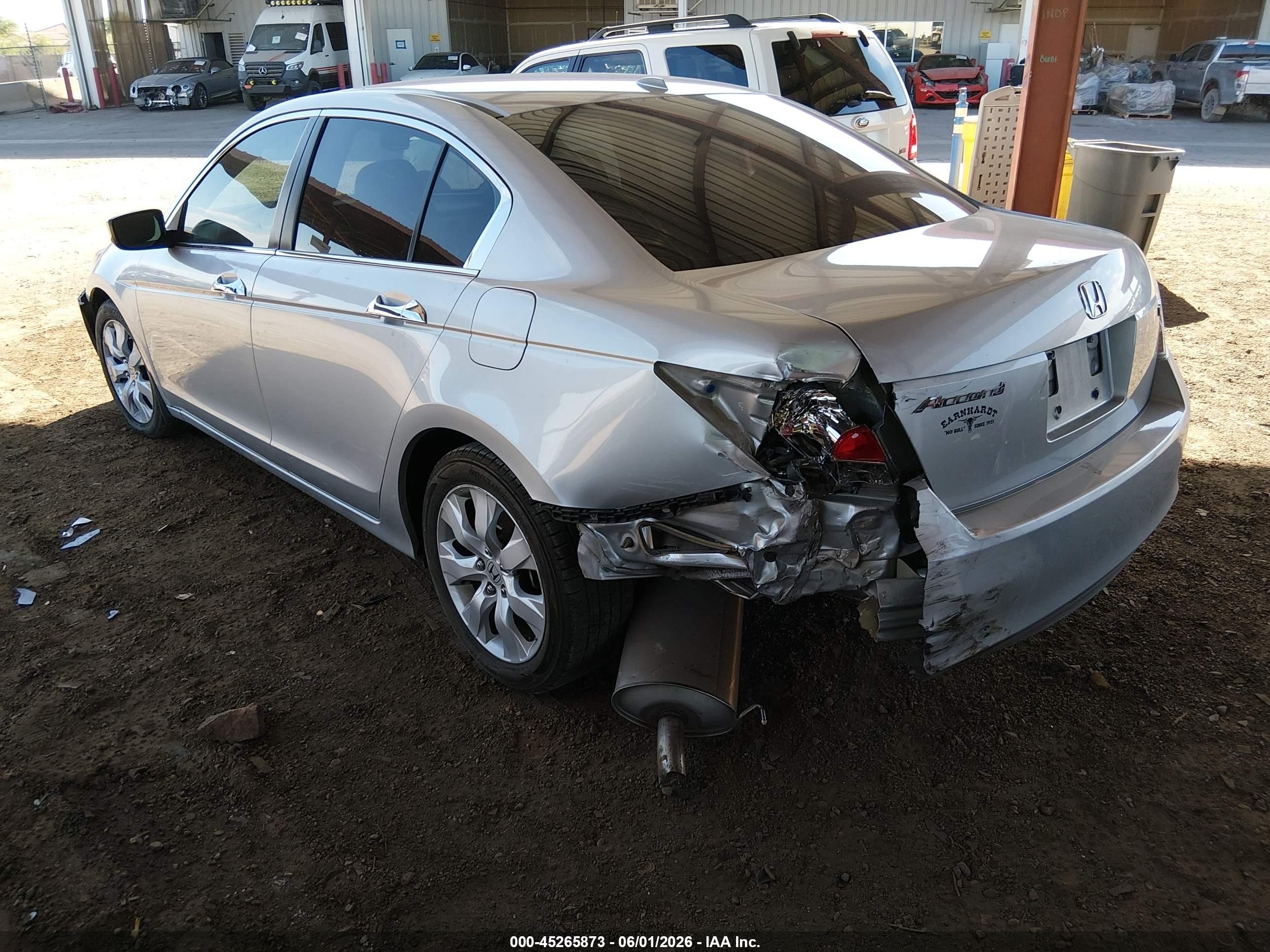 2008 Honda Accord 3.5 Ex-l Silver vin: 1HGCP36818A048959