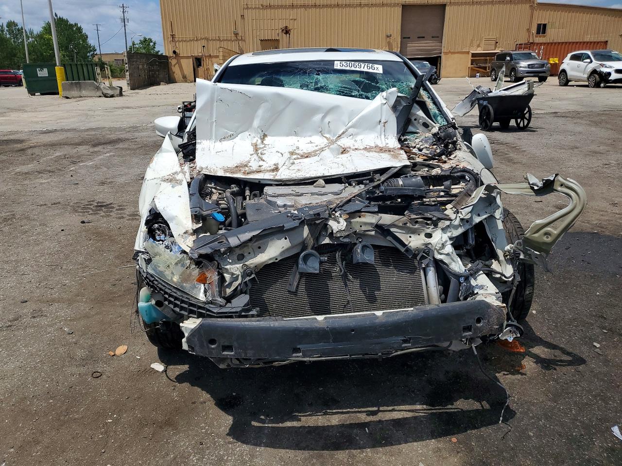 2008 Honda Accord Exl White vin: 1HGCP36818A051327