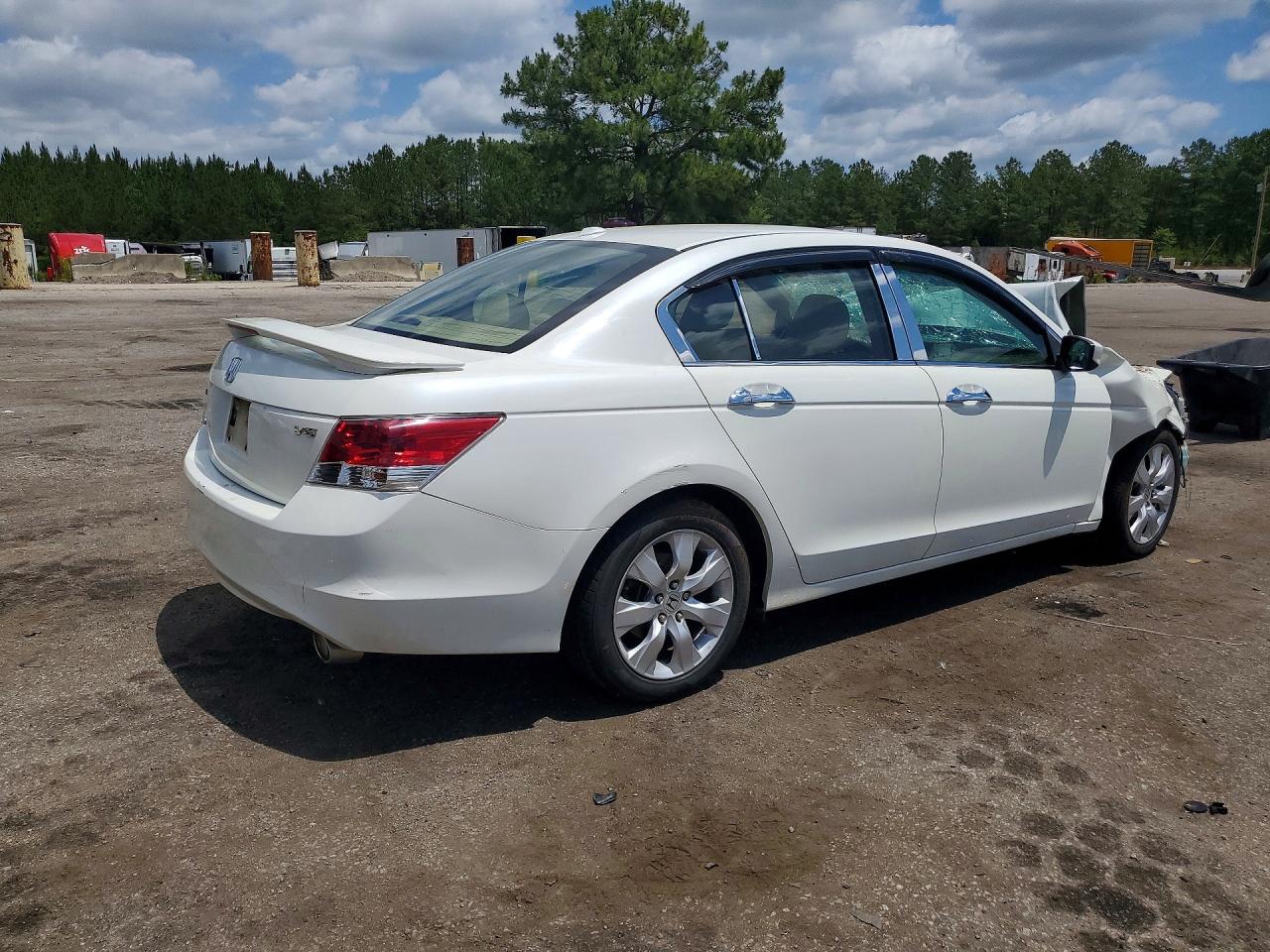 2008 Honda Accord Exl White vin: 1HGCP36818A051327