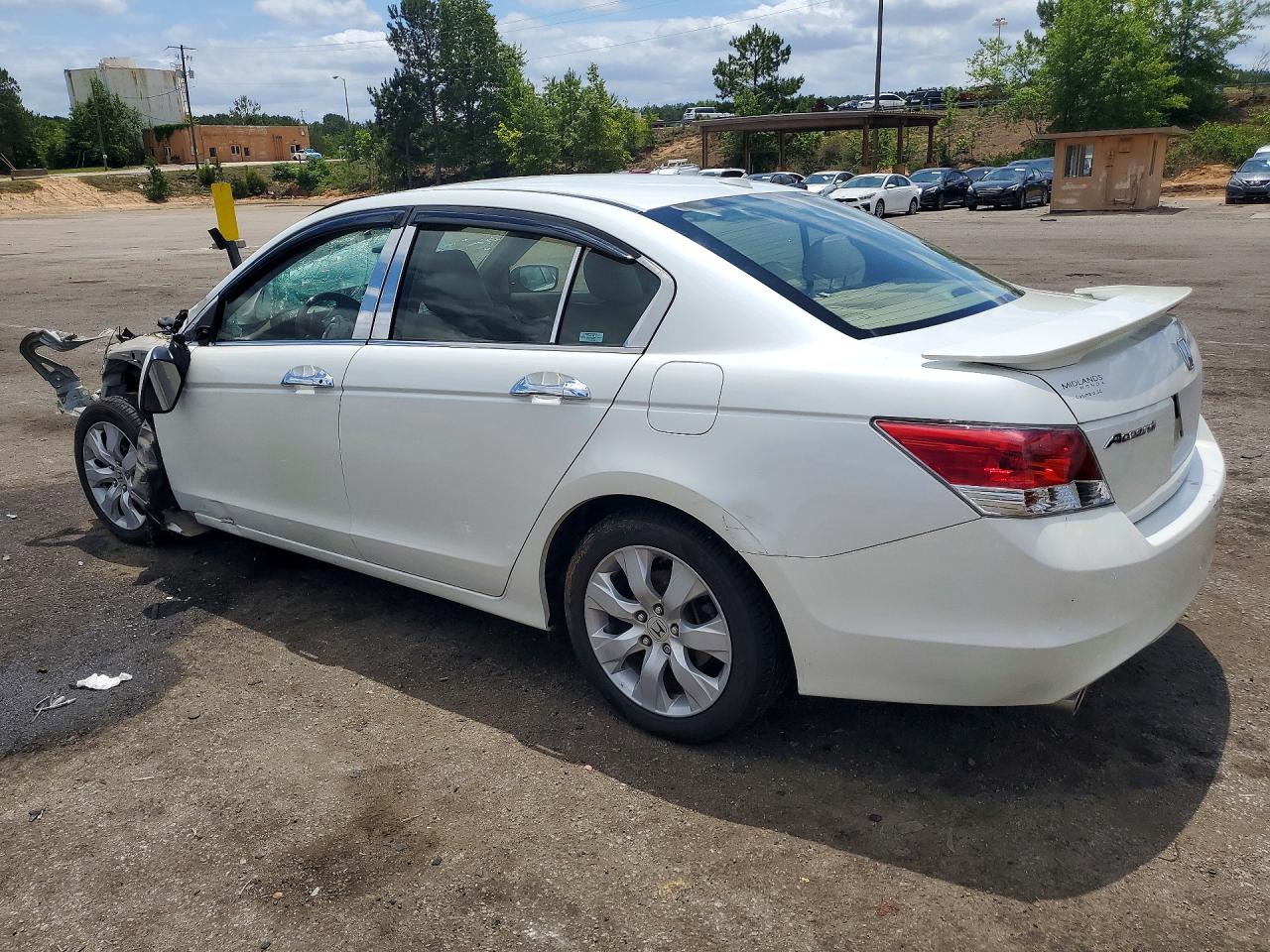 2008 Honda Accord Exl White vin: 1HGCP36818A051327
