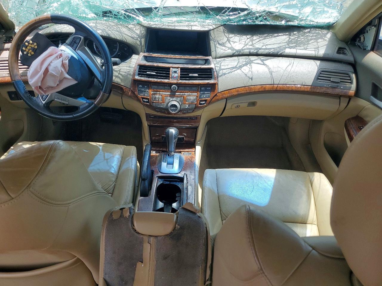 2008 Honda Accord Exl White vin: 1HGCP36818A051327