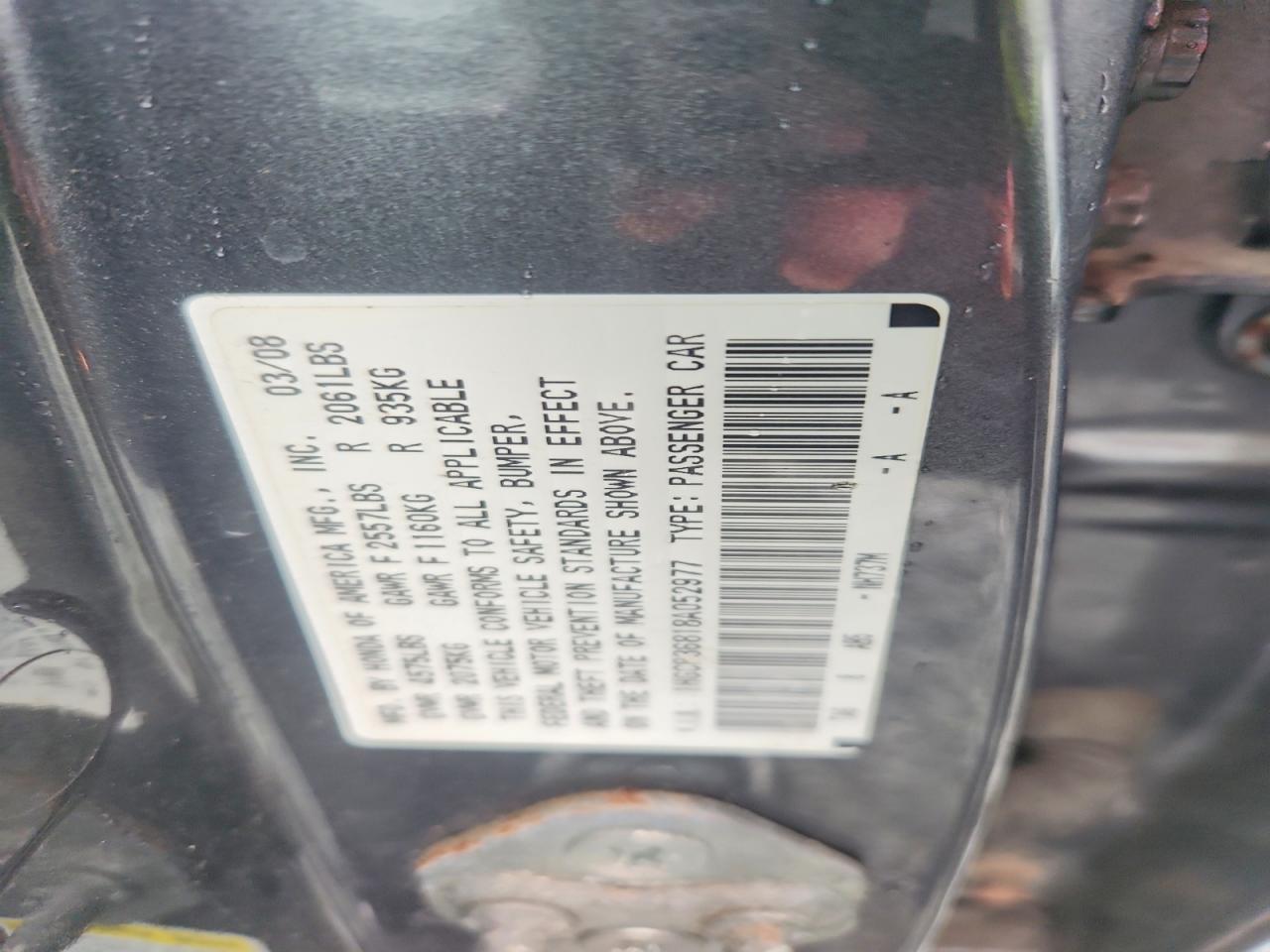 2008 Honda Accord Exl Gray vin: 1HGCP36818A052977