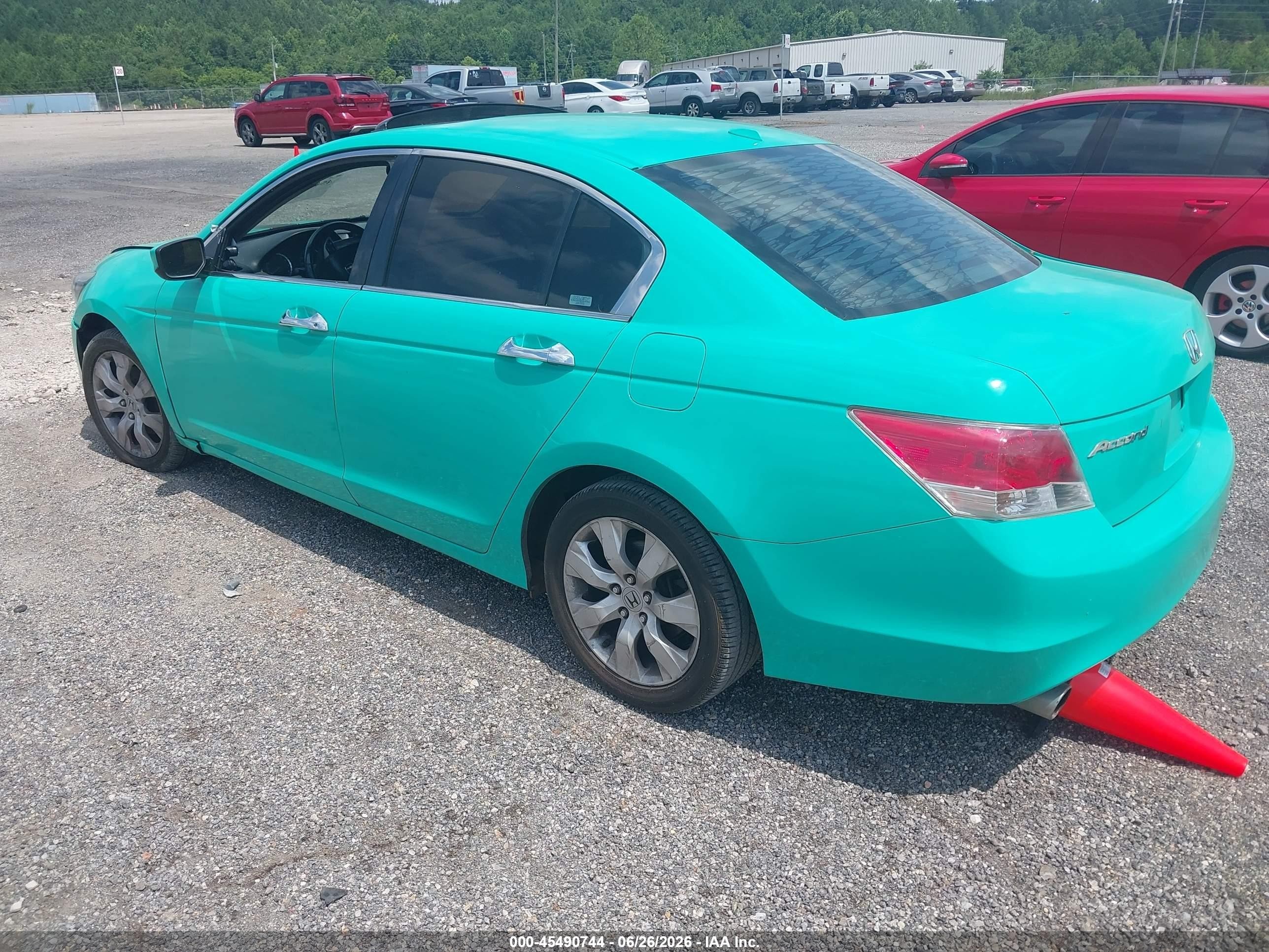 2008 Honda Accord 3.5 Ex-l Turquoise vin: 1HGCP36818A055815