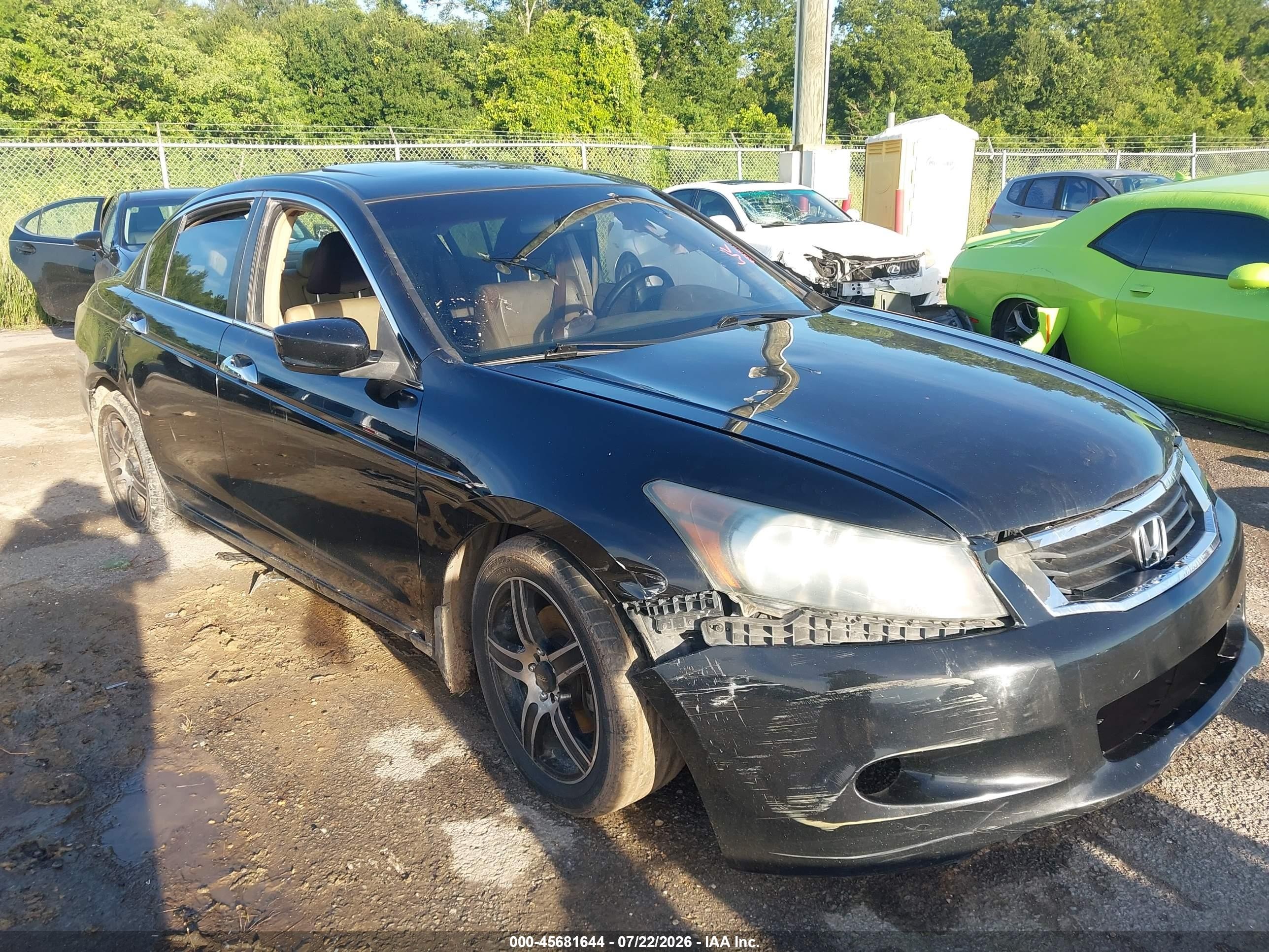 2008 Honda Accord 3.5 Ex-l Black vin: 1HGCP36818A059203