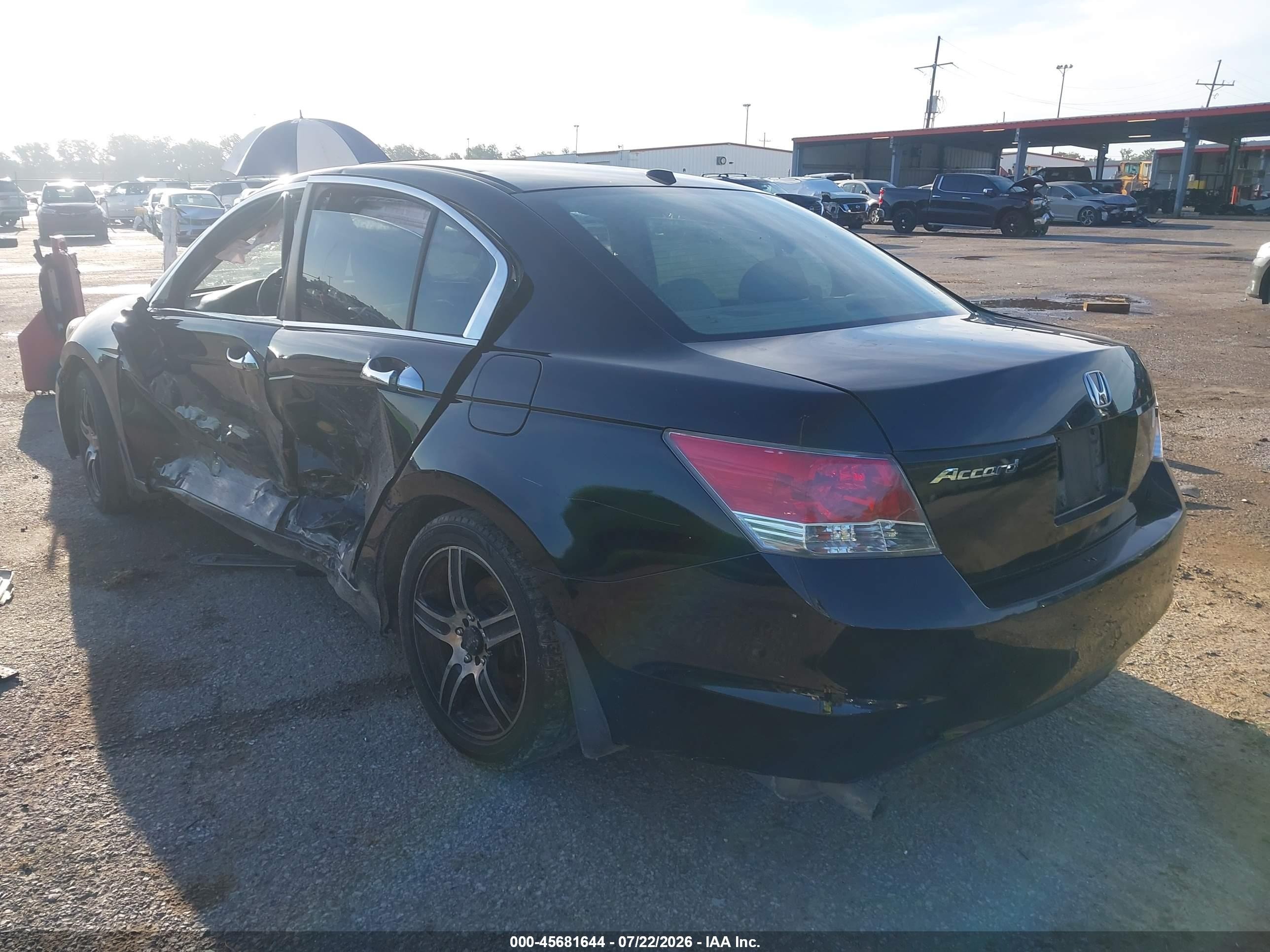 2008 Honda Accord 3.5 Ex-l Black vin: 1HGCP36818A059203