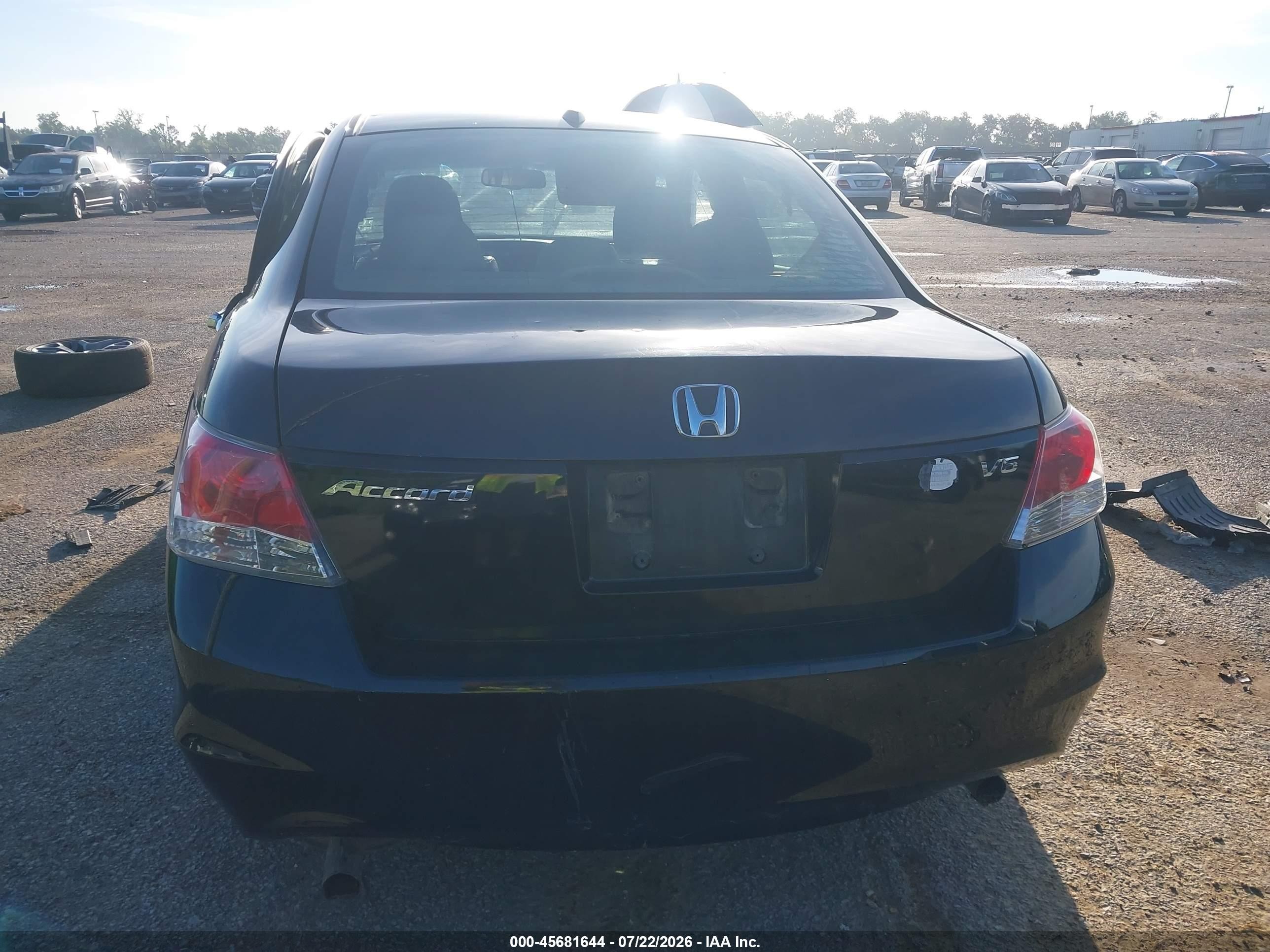 2008 Honda Accord 3.5 Ex-l Black vin: 1HGCP36818A059203