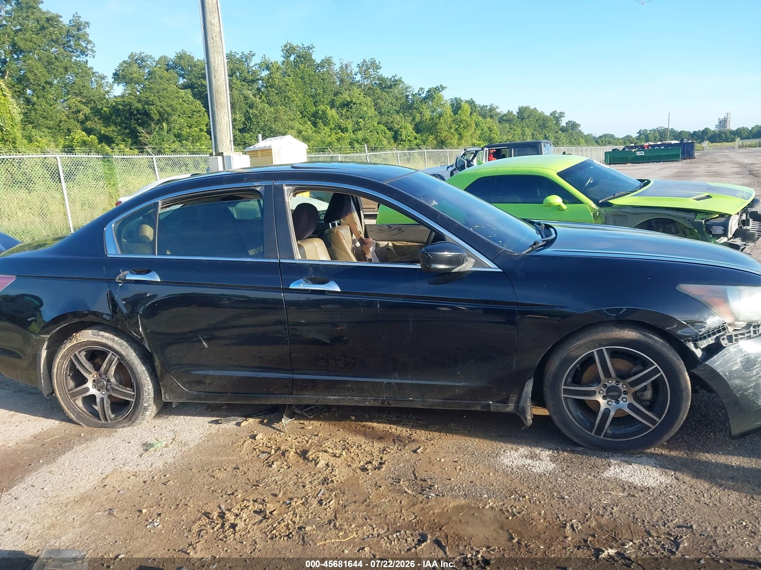 2008 Honda Accord 3.5 Ex-l Black vin: 1HGCP36818A059203