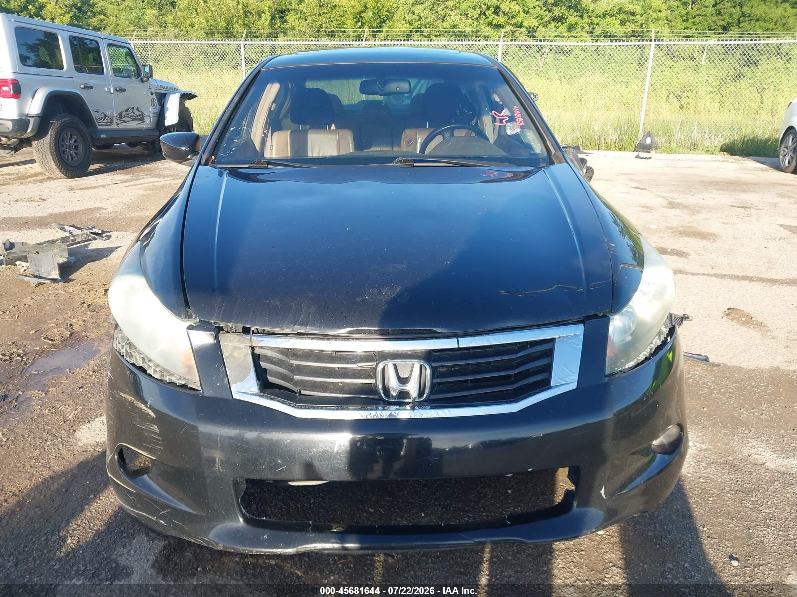 2008 Honda Accord 3.5 Ex-l Black vin: 1HGCP36818A059203