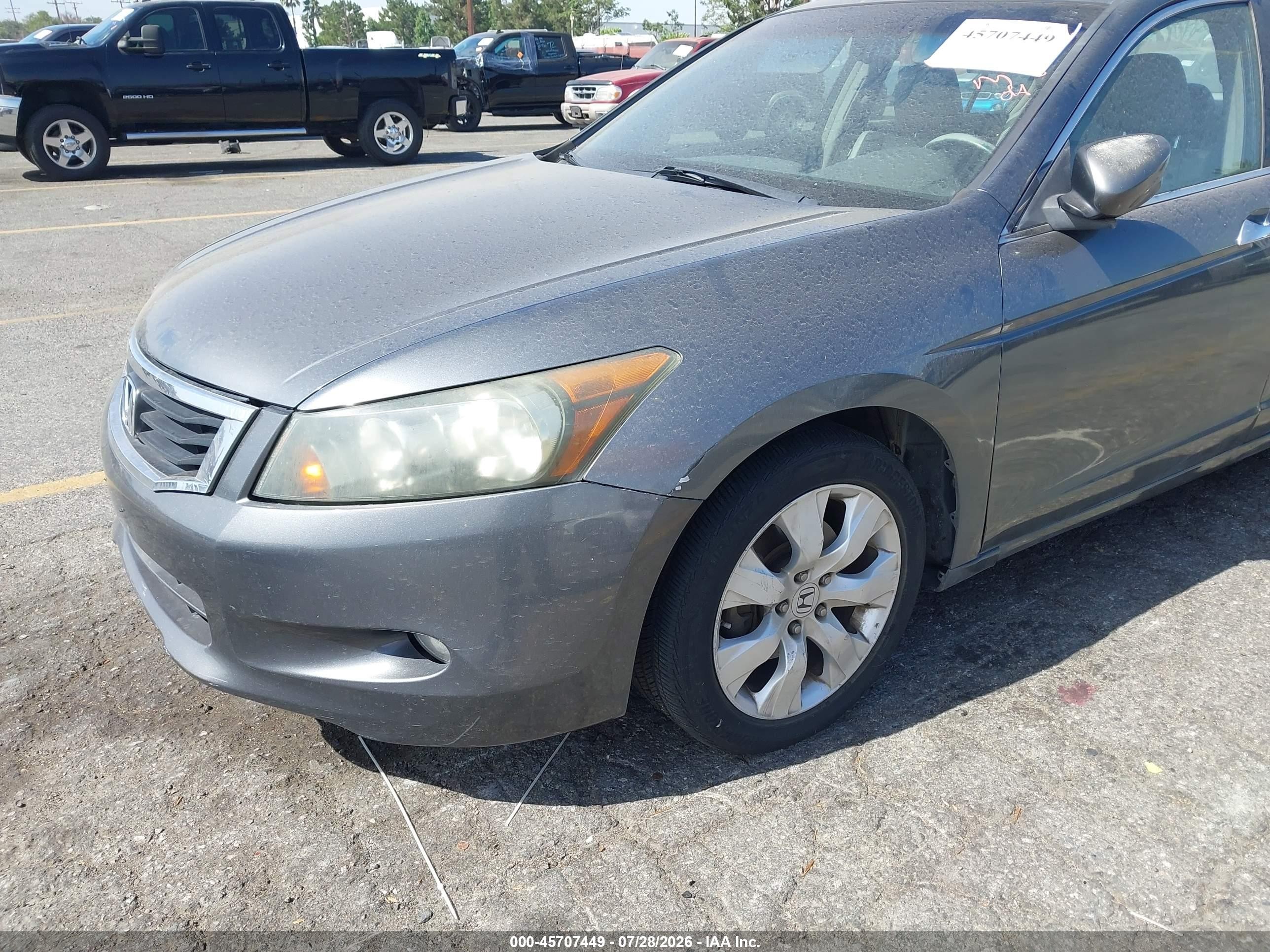2008 Honda Accord 3.5 Ex-l Gray vin: 1HGCP36818A071724