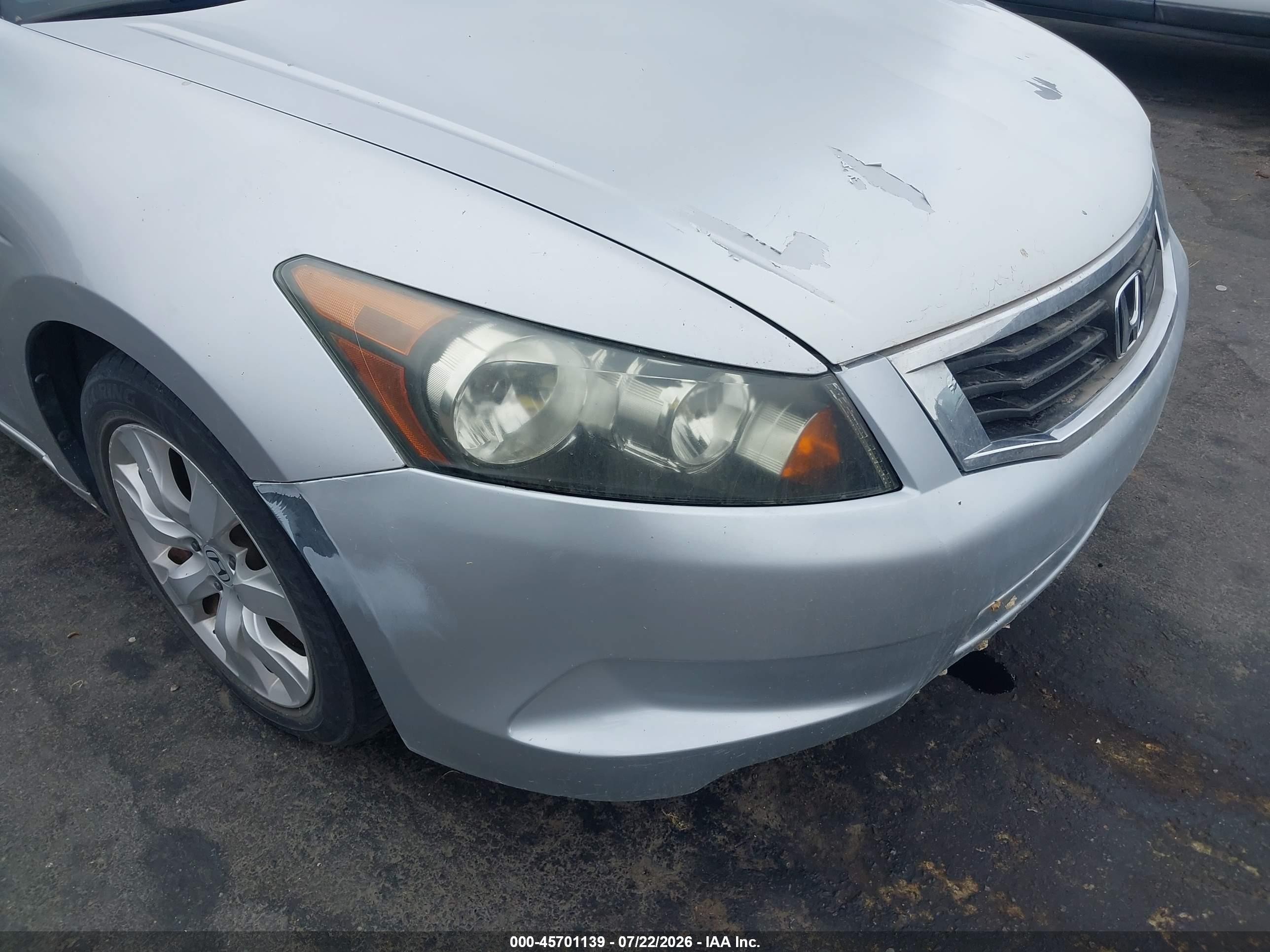 2008 Honda Accord 3.5 Ex-l Silver vin: 1HGCP36818A072212