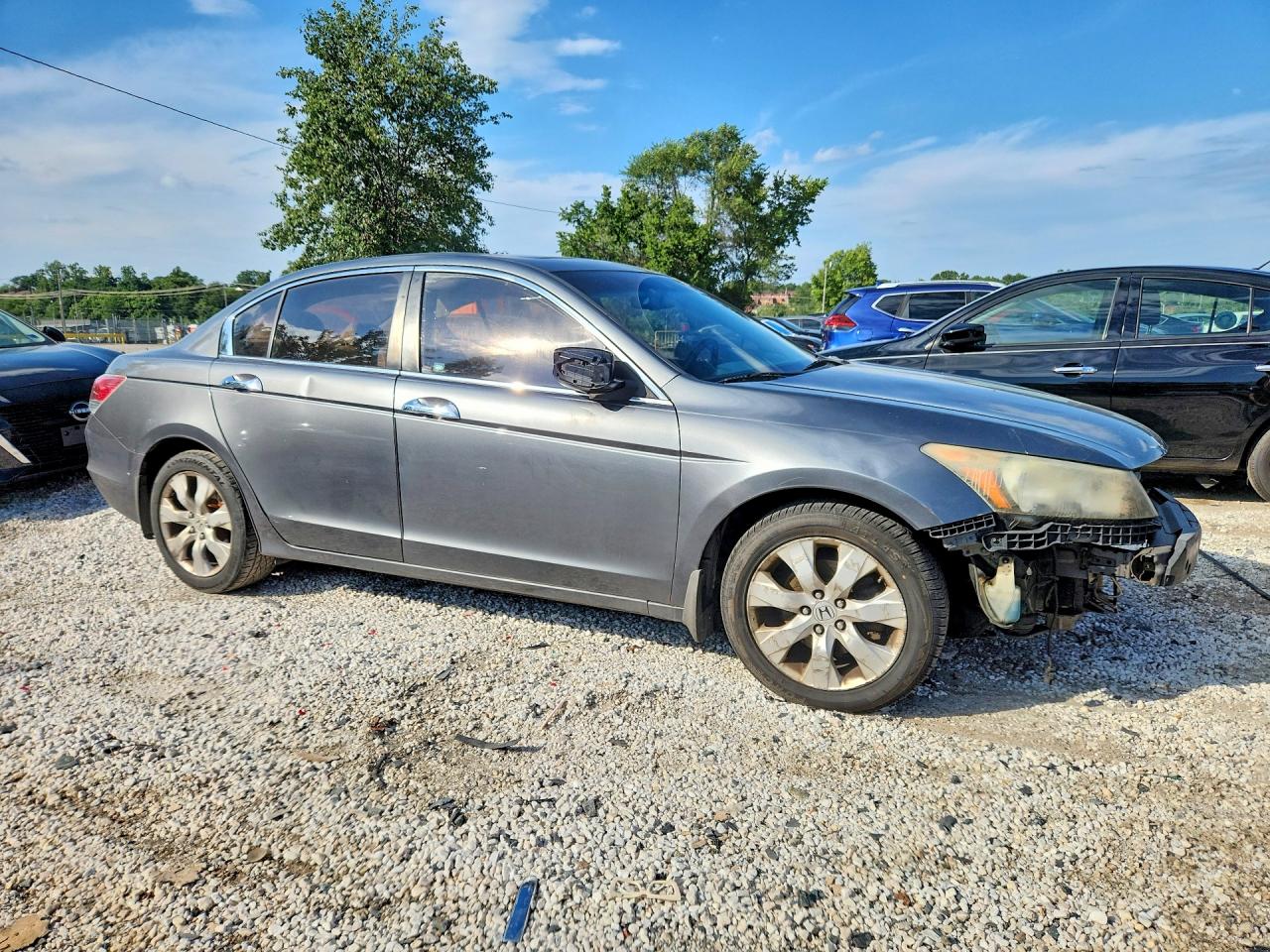 2008 Honda Accord Exl Gray vin: 1HGCP36818A075918