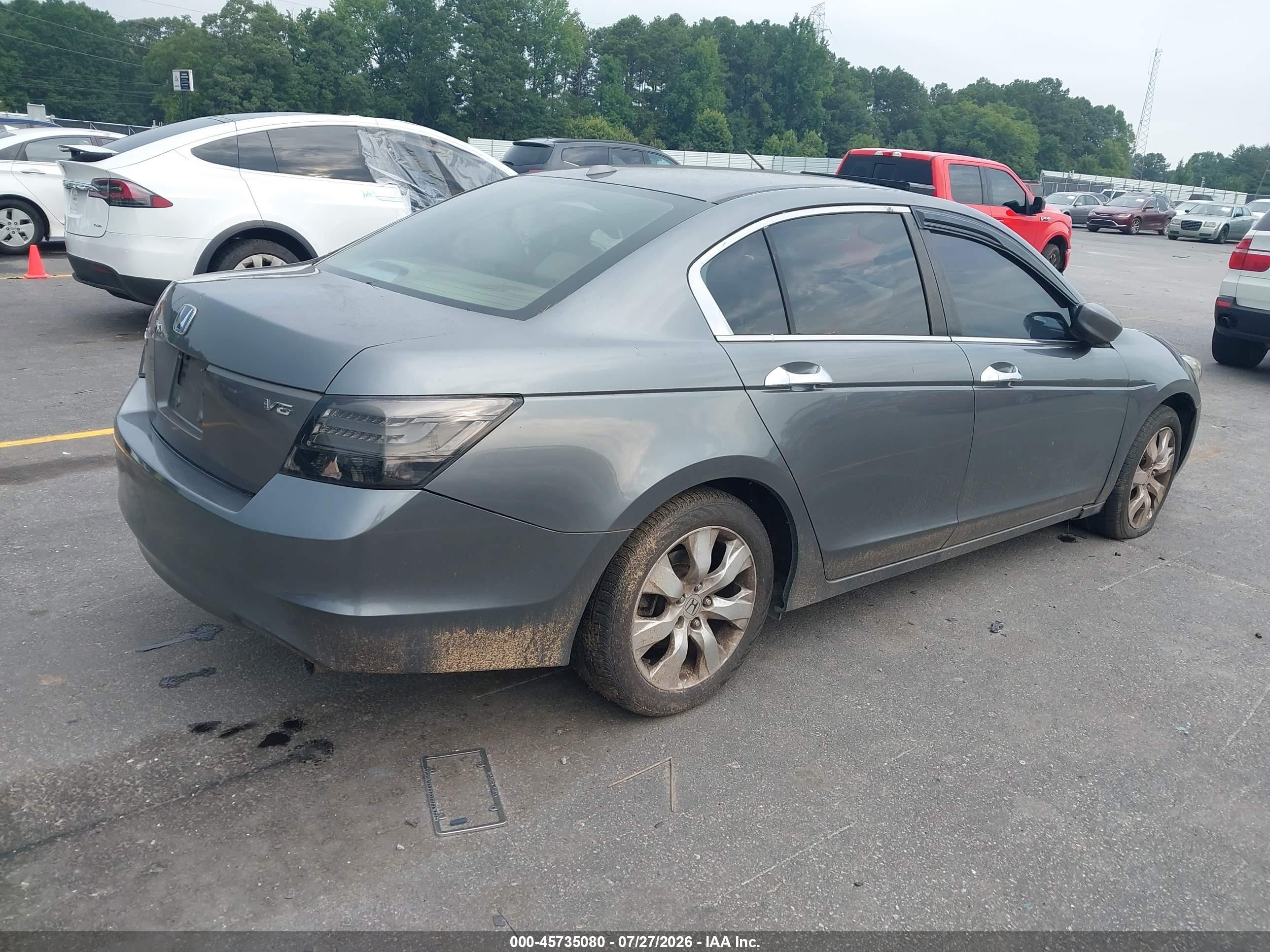 2008 Honda Accord 3.5 Ex-l Gray vin: 1HGCP36818A081010