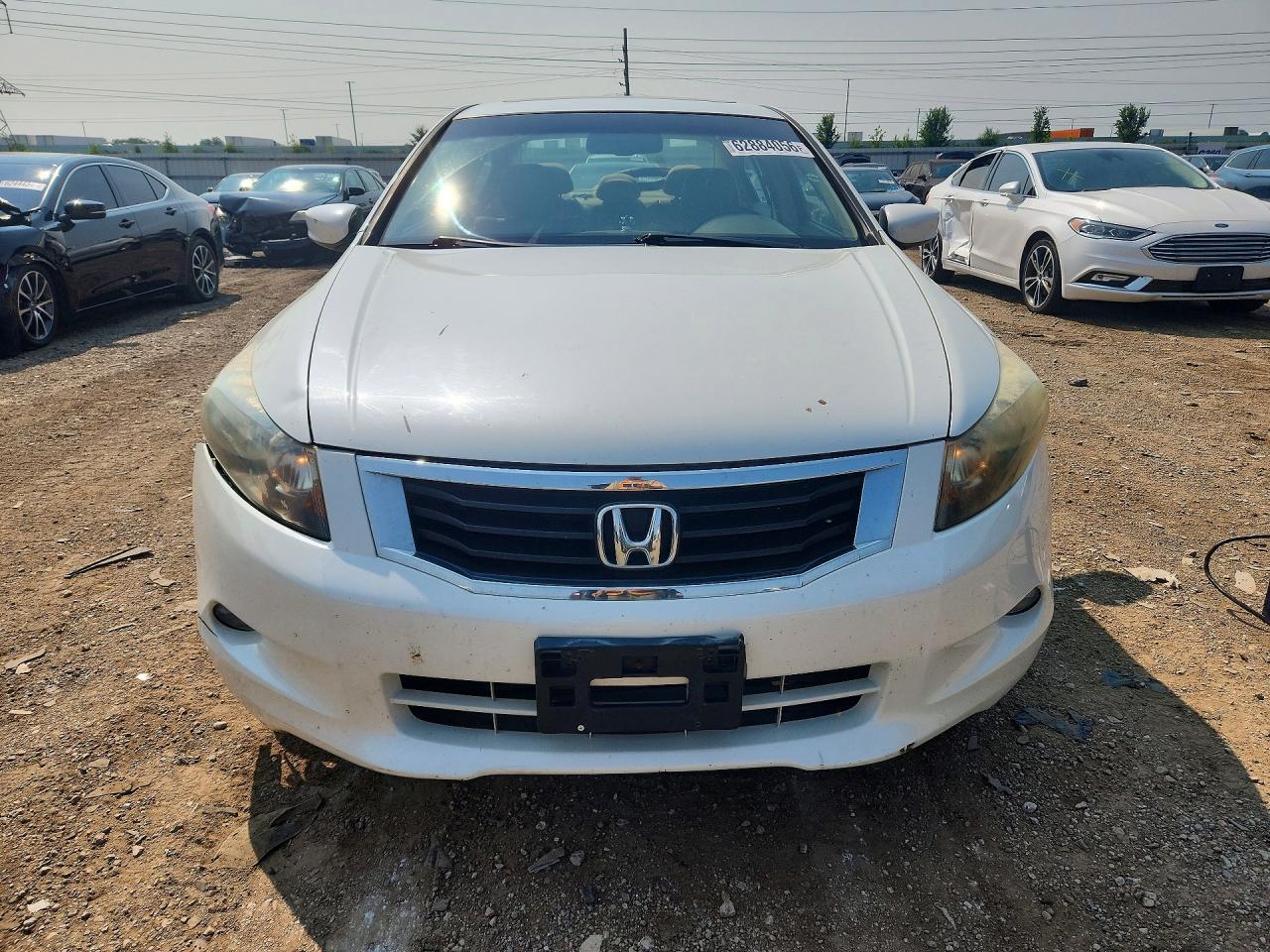 2008 Honda Accord Exl White vin: 1HGCP36818A085655