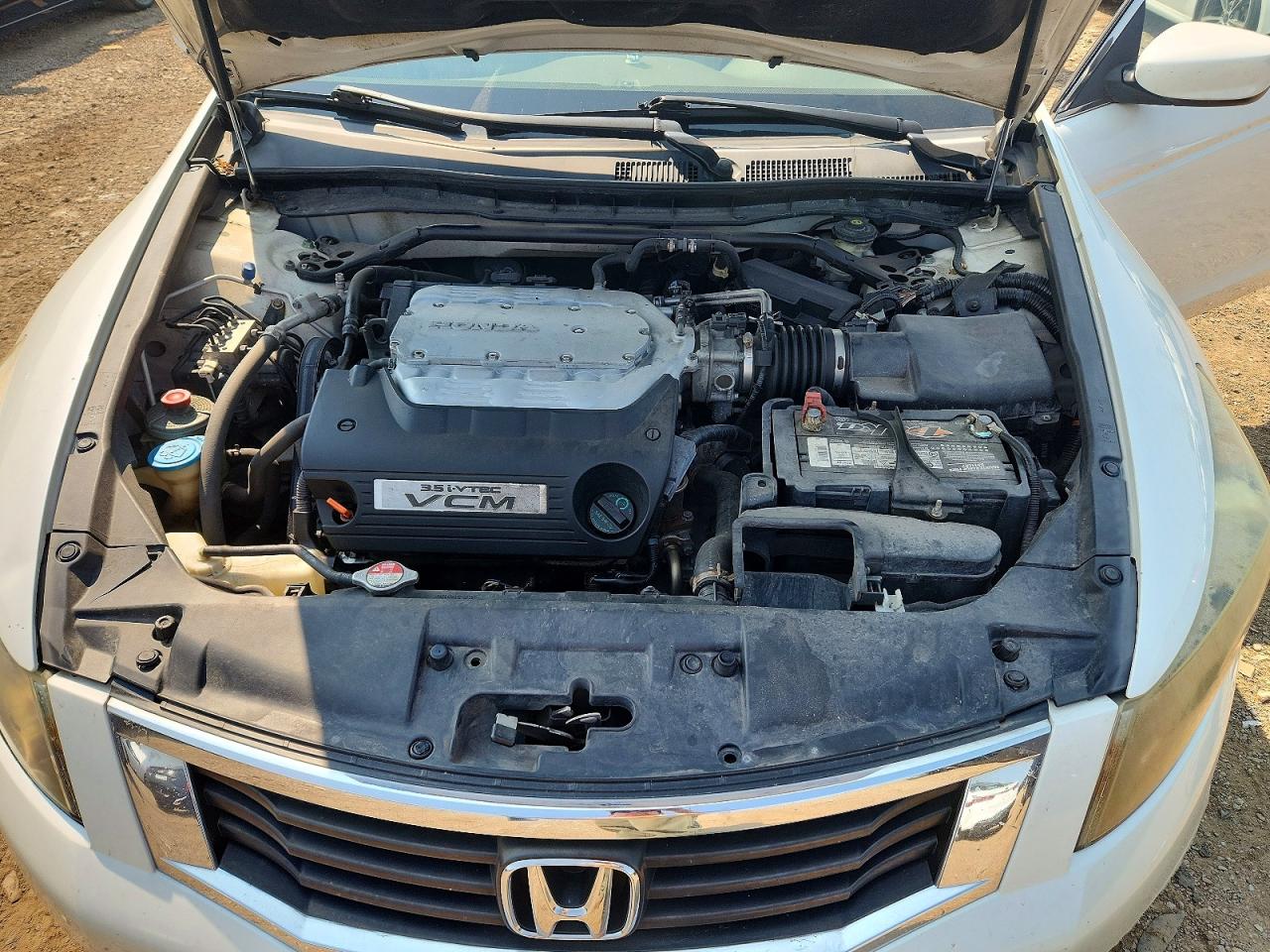 2008 Honda Accord Exl White vin: 1HGCP36818A085655