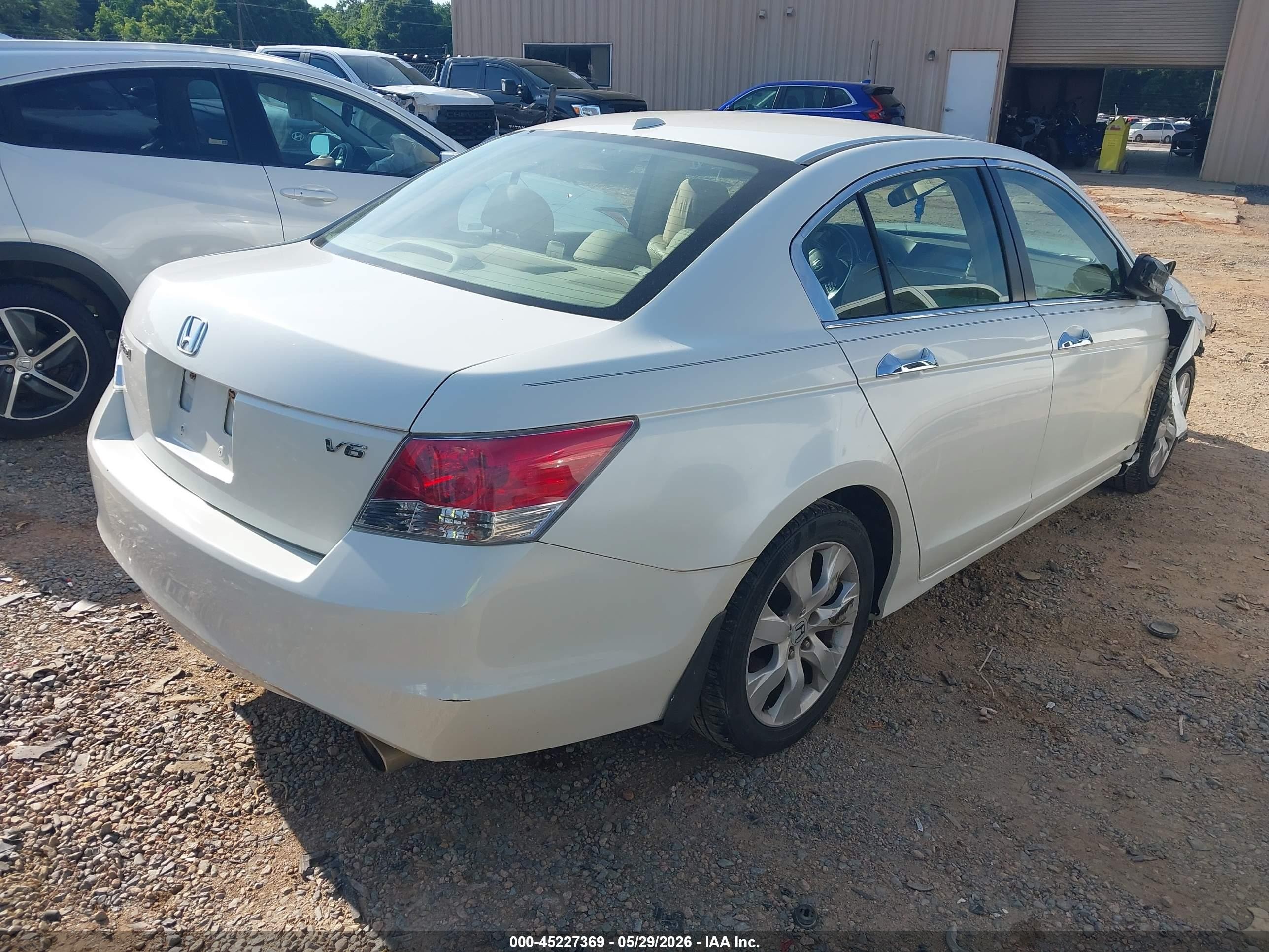 2009 Honda Accord 3.5 Ex-l White vin: 1HGCP36819A000606