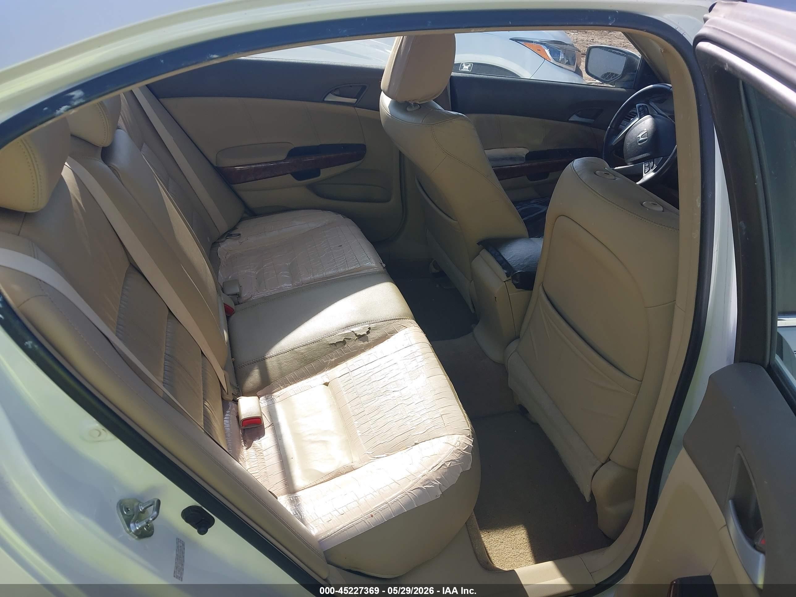 2009 Honda Accord 3.5 Ex-l White vin: 1HGCP36819A000606
