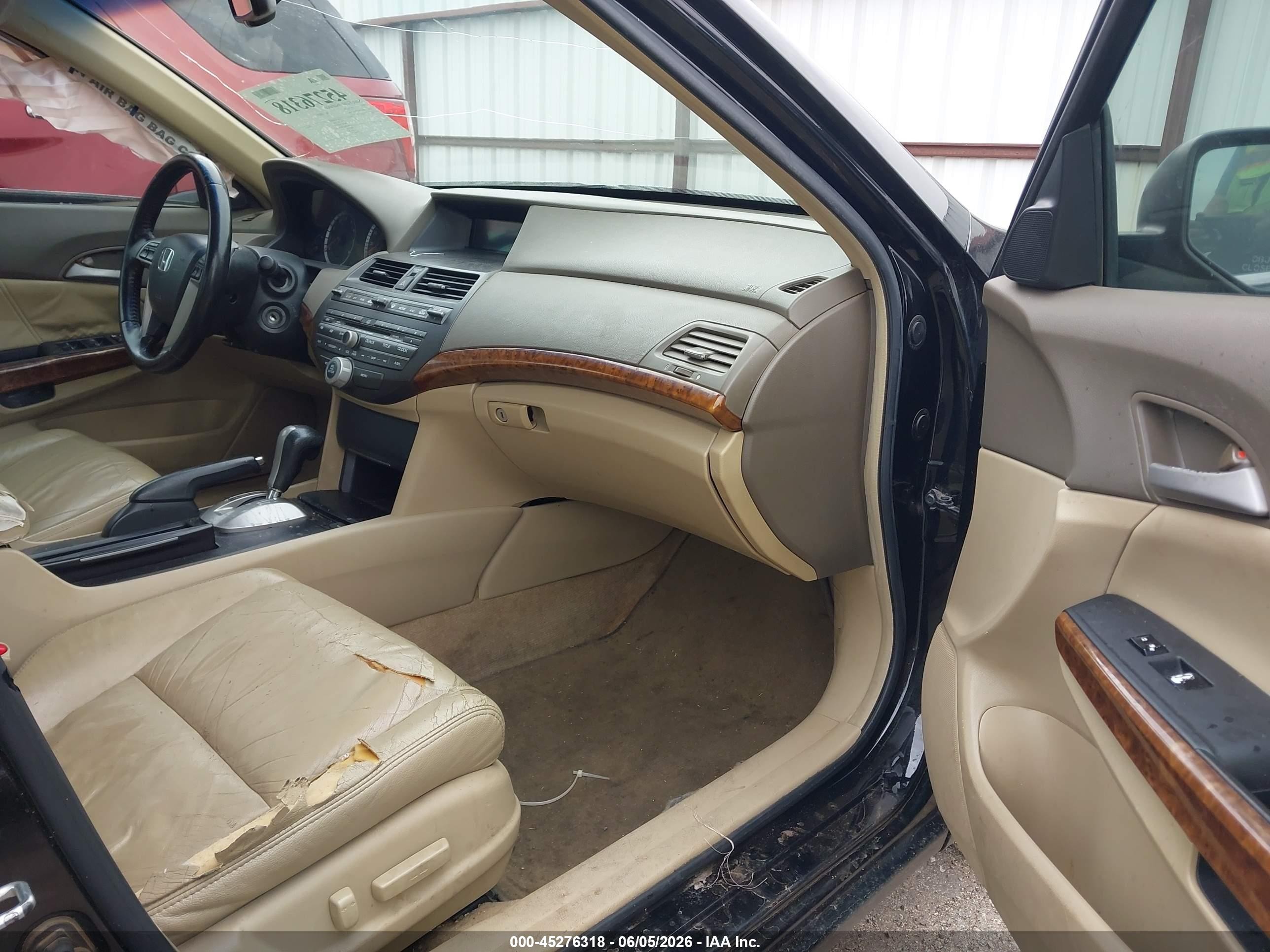 2009 Honda Accord 3.5 Ex-l Black vin: 1HGCP36819A026946
