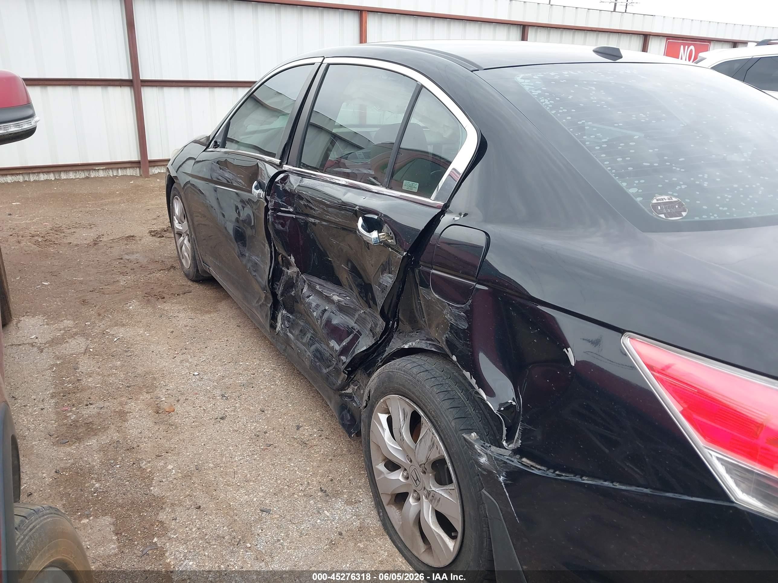 2009 Honda Accord 3.5 Ex-l Black vin: 1HGCP36819A026946