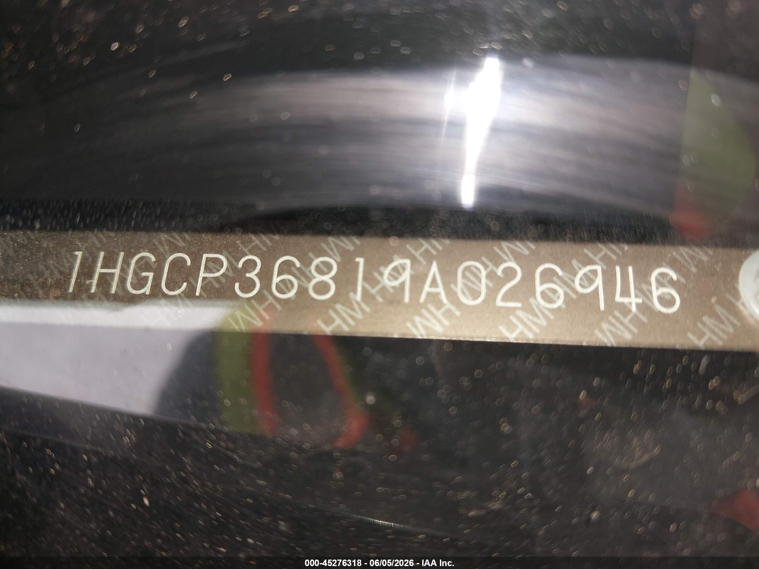 2009 Honda Accord 3.5 Ex-l Black vin: 1HGCP36819A026946