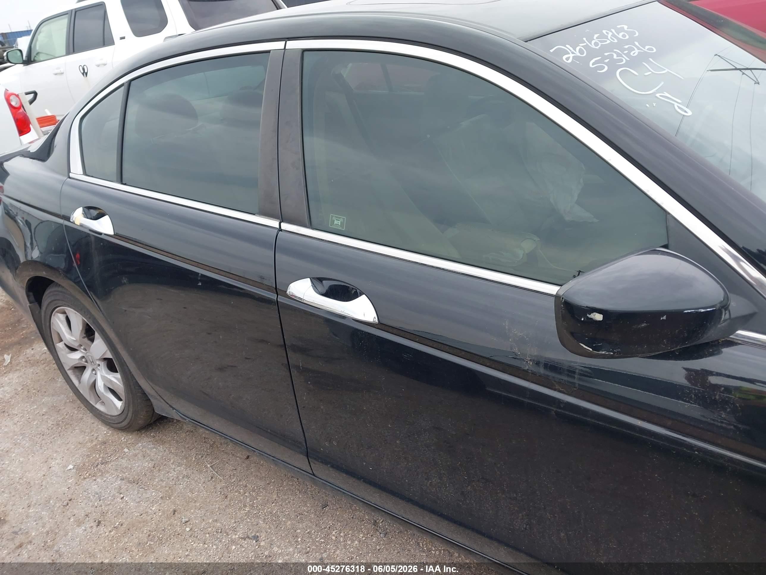2009 Honda Accord 3.5 Ex-l Black vin: 1HGCP36819A026946