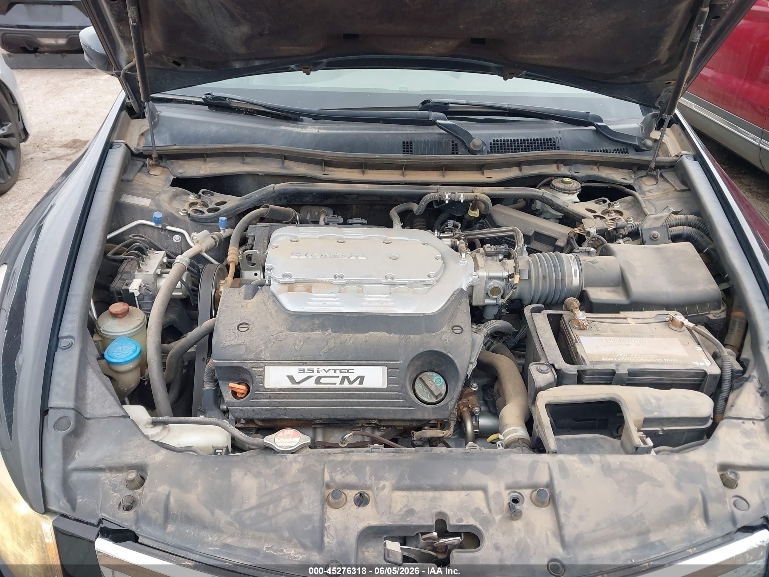 2009 Honda Accord 3.5 Ex-l Black vin: 1HGCP36819A026946