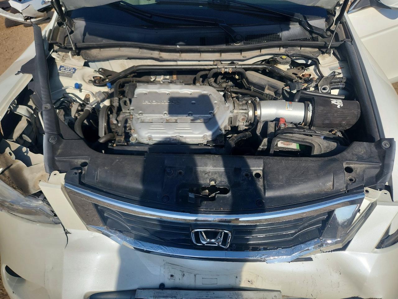 2009 Honda Accord Exl White vin: 1HGCP36819A029930
