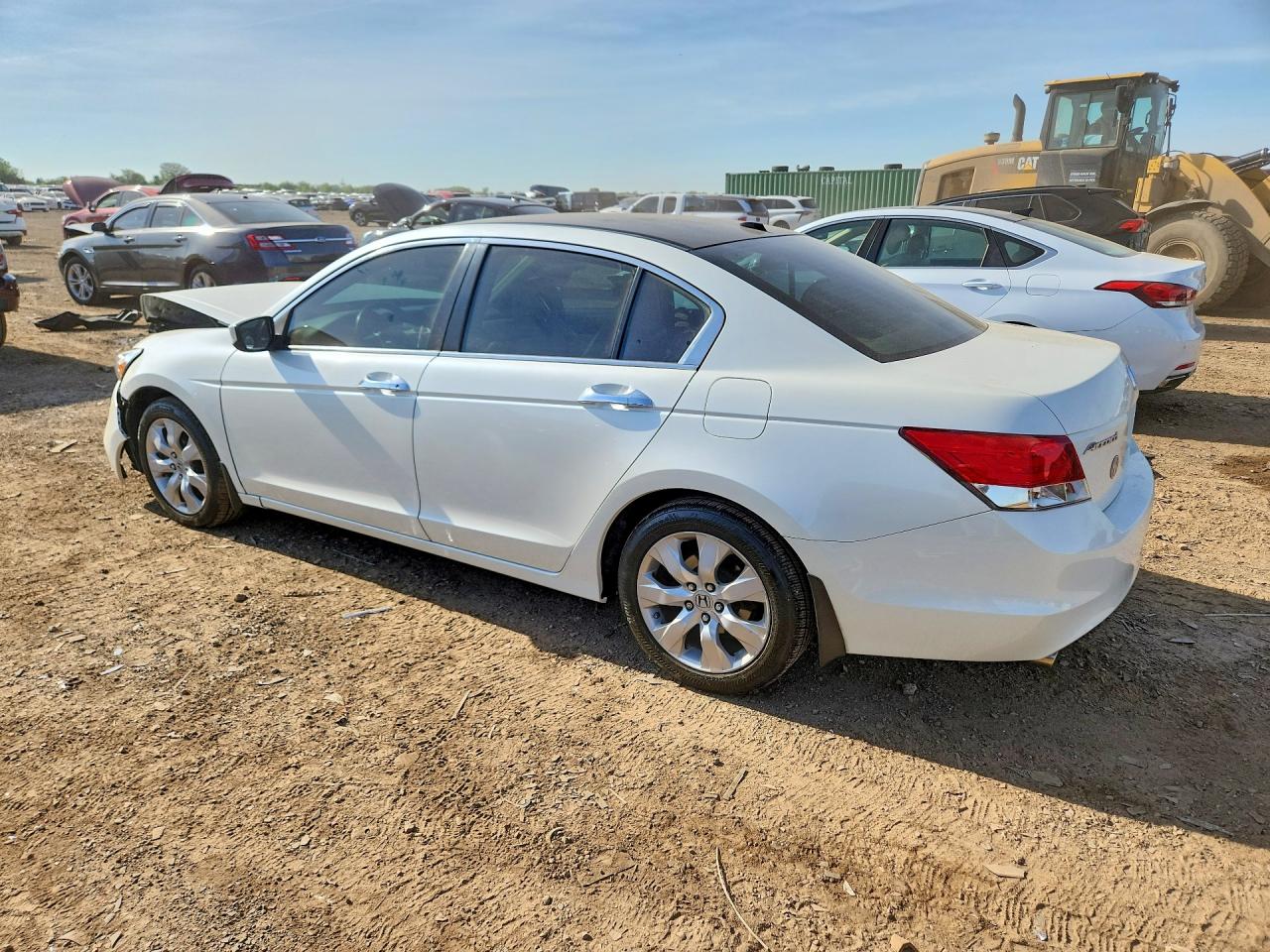 2009 Honda Accord Exl White vin: 1HGCP36819A029930