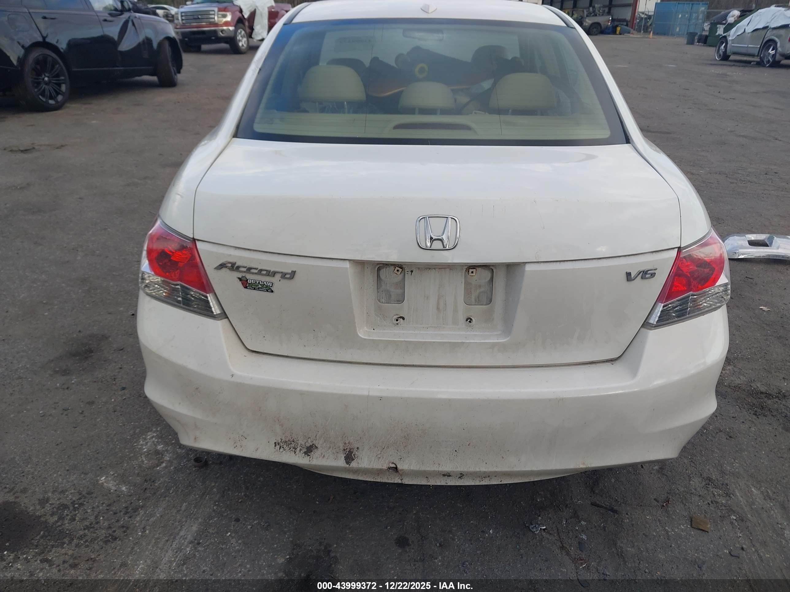 2009 Honda Accord 3.5 Ex-l Белый vin: 1HGCP36819A032469