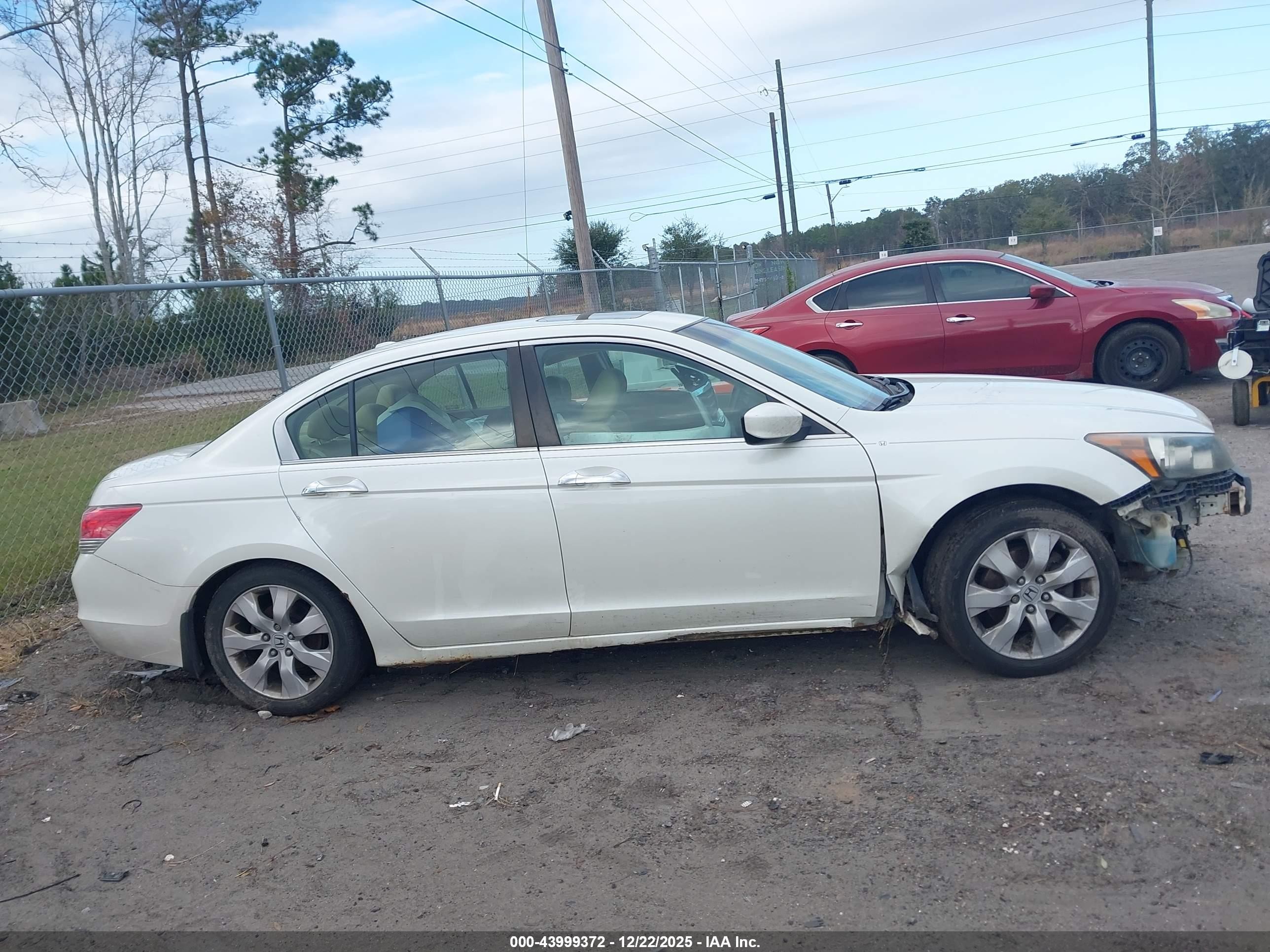 2009 Honda Accord 3.5 Ex-l Белый vin: 1HGCP36819A032469