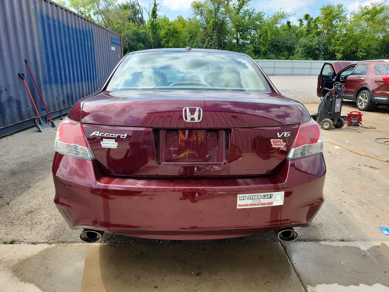 2009 Honda Accord Exl Maroon vin: 1HGCP36819A040393